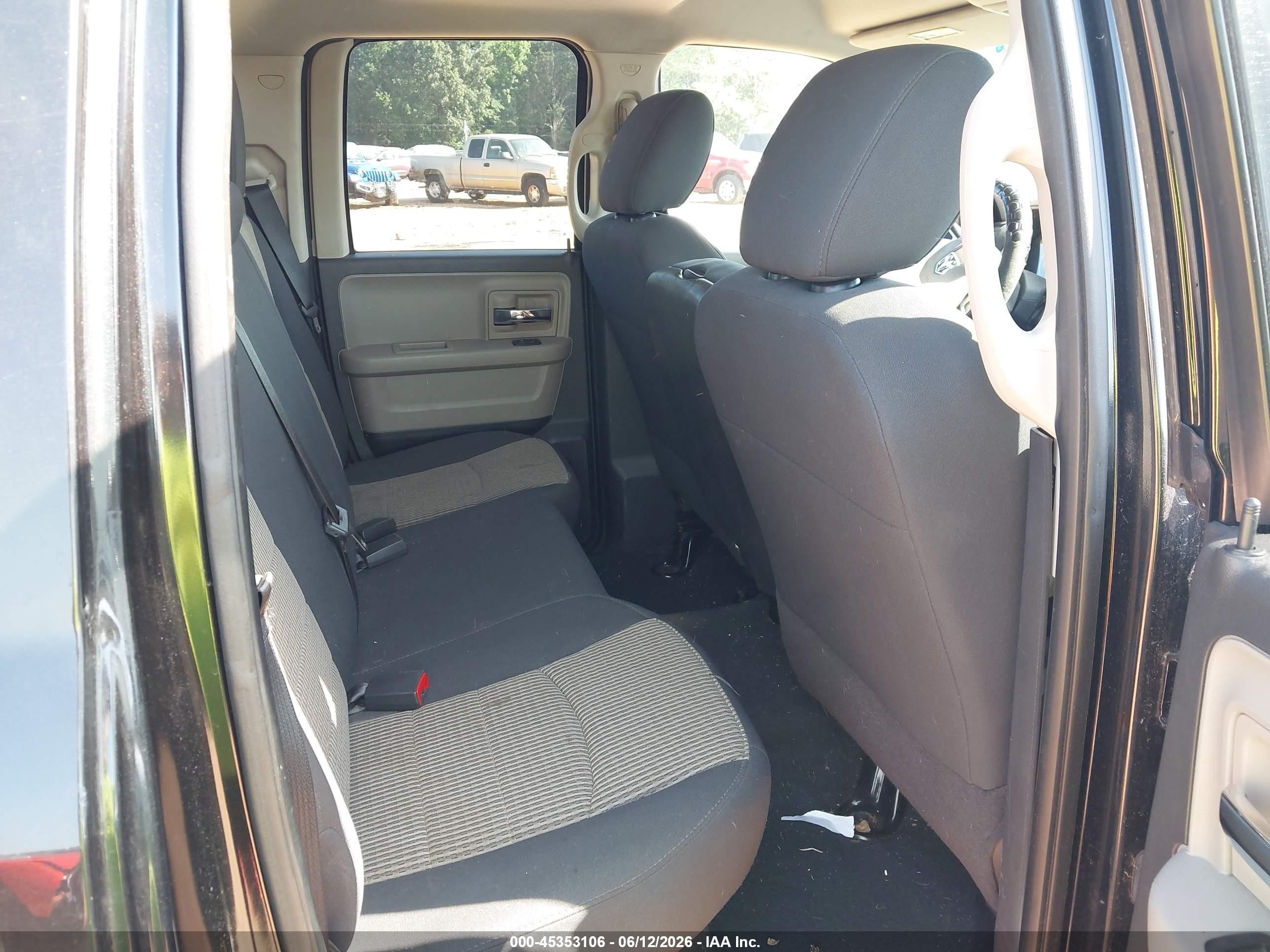 2011 Ram Ram 1500 Slt Black vin: 1D7RB1GP9BS504859