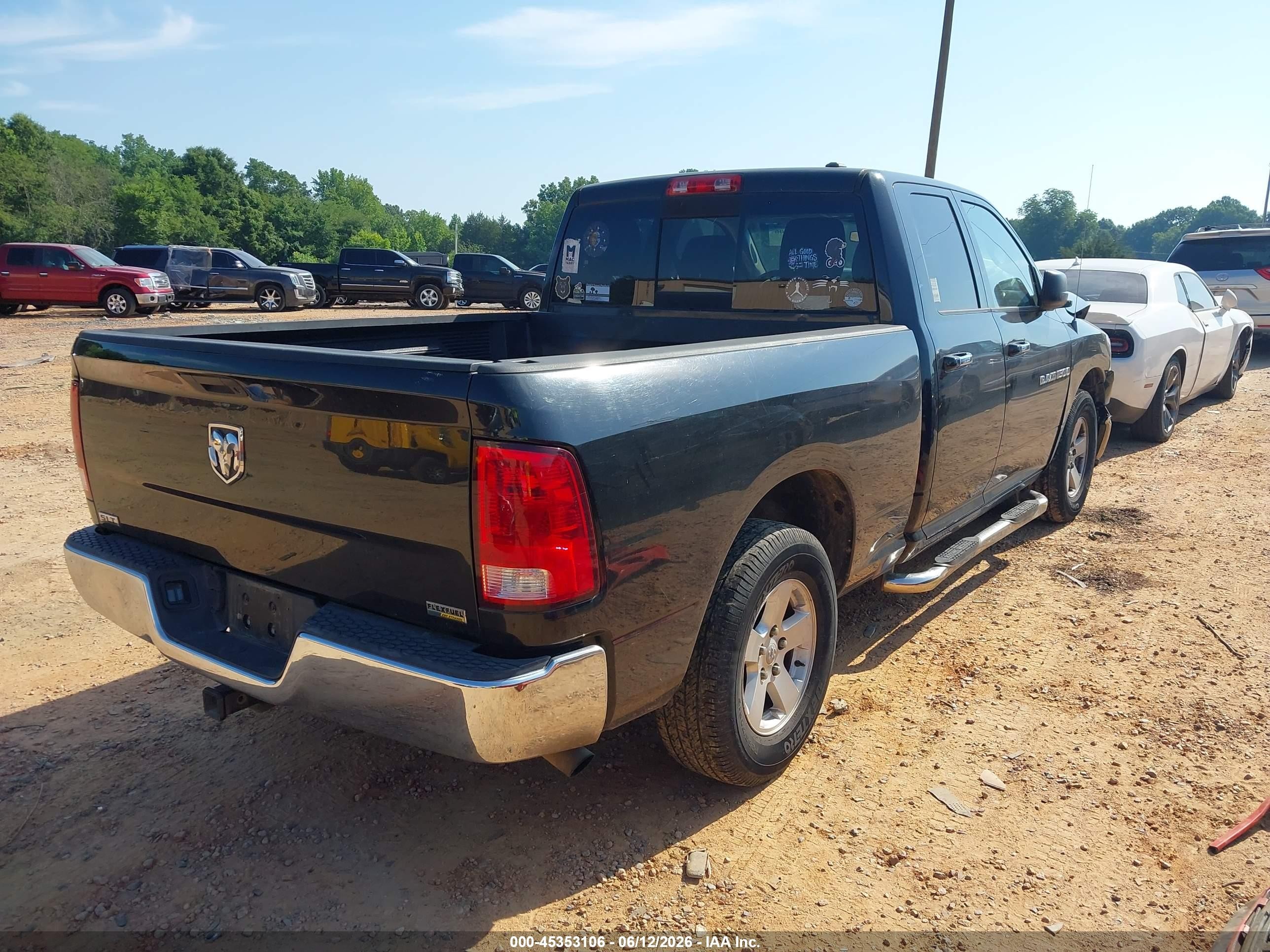 2011 Ram Ram 1500 Slt Black vin: 1D7RB1GP9BS504859