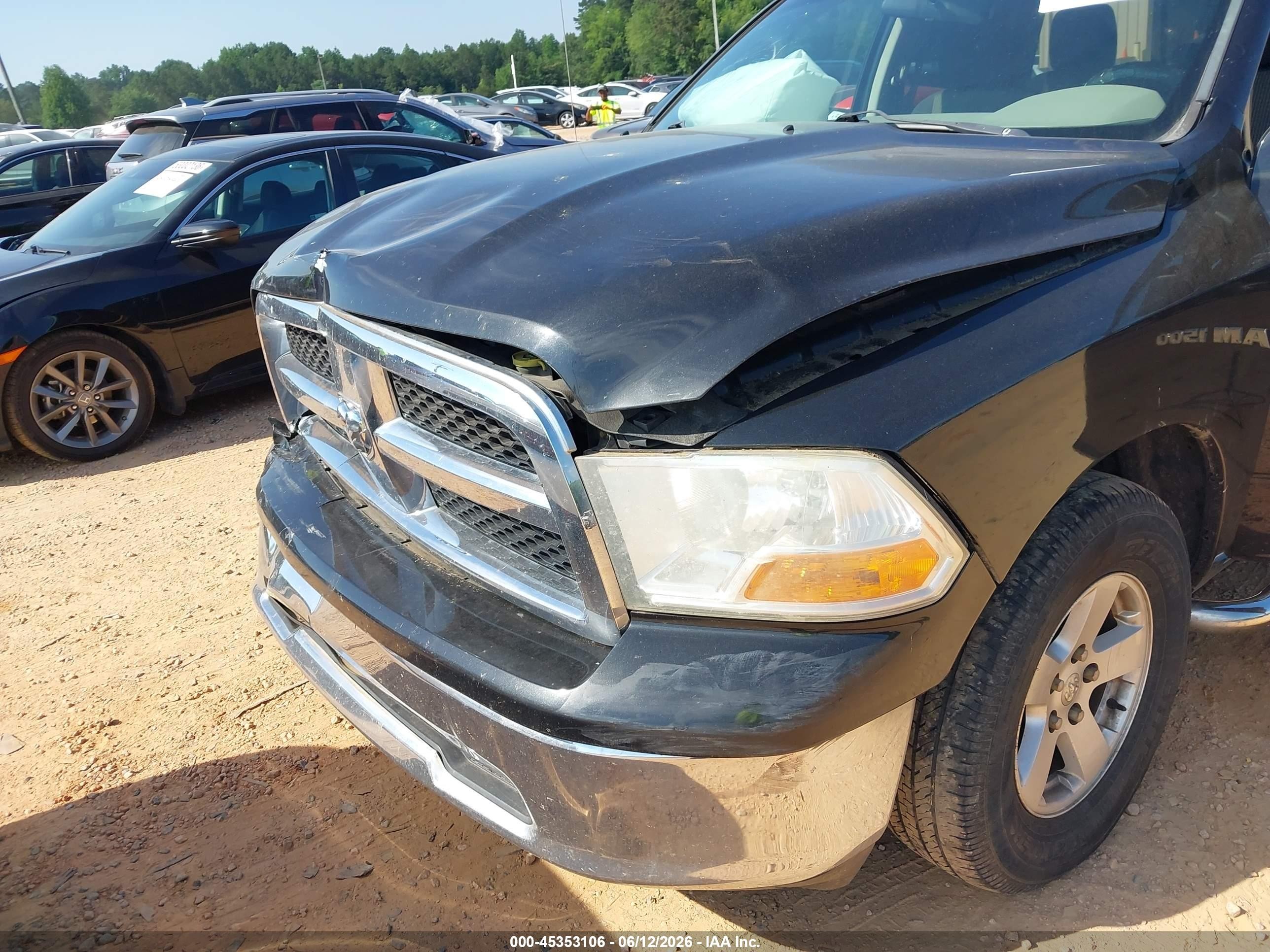 2011 Ram Ram 1500 Slt Black vin: 1D7RB1GP9BS504859