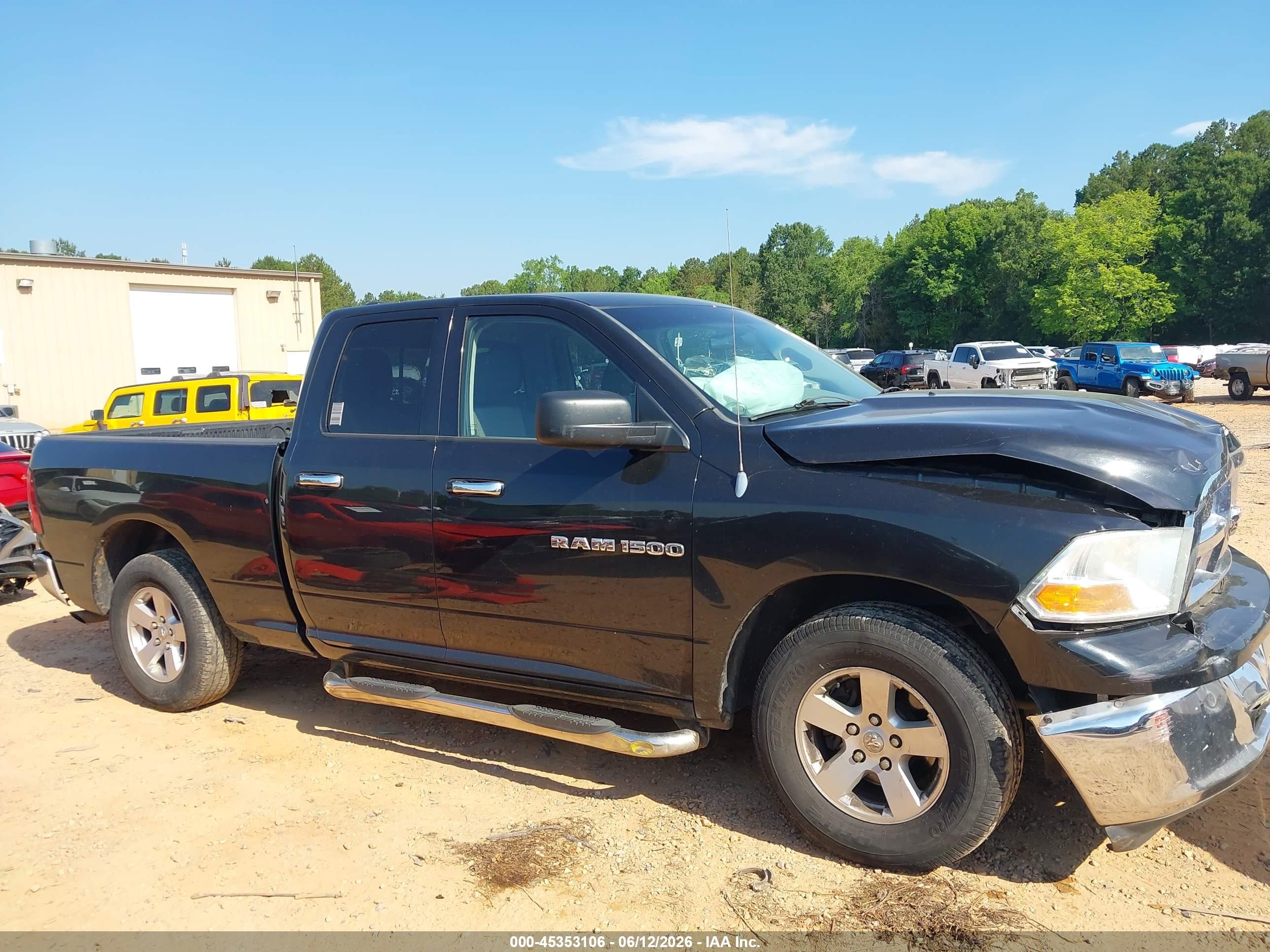 2011 Ram Ram 1500 Slt Black vin: 1D7RB1GP9BS504859