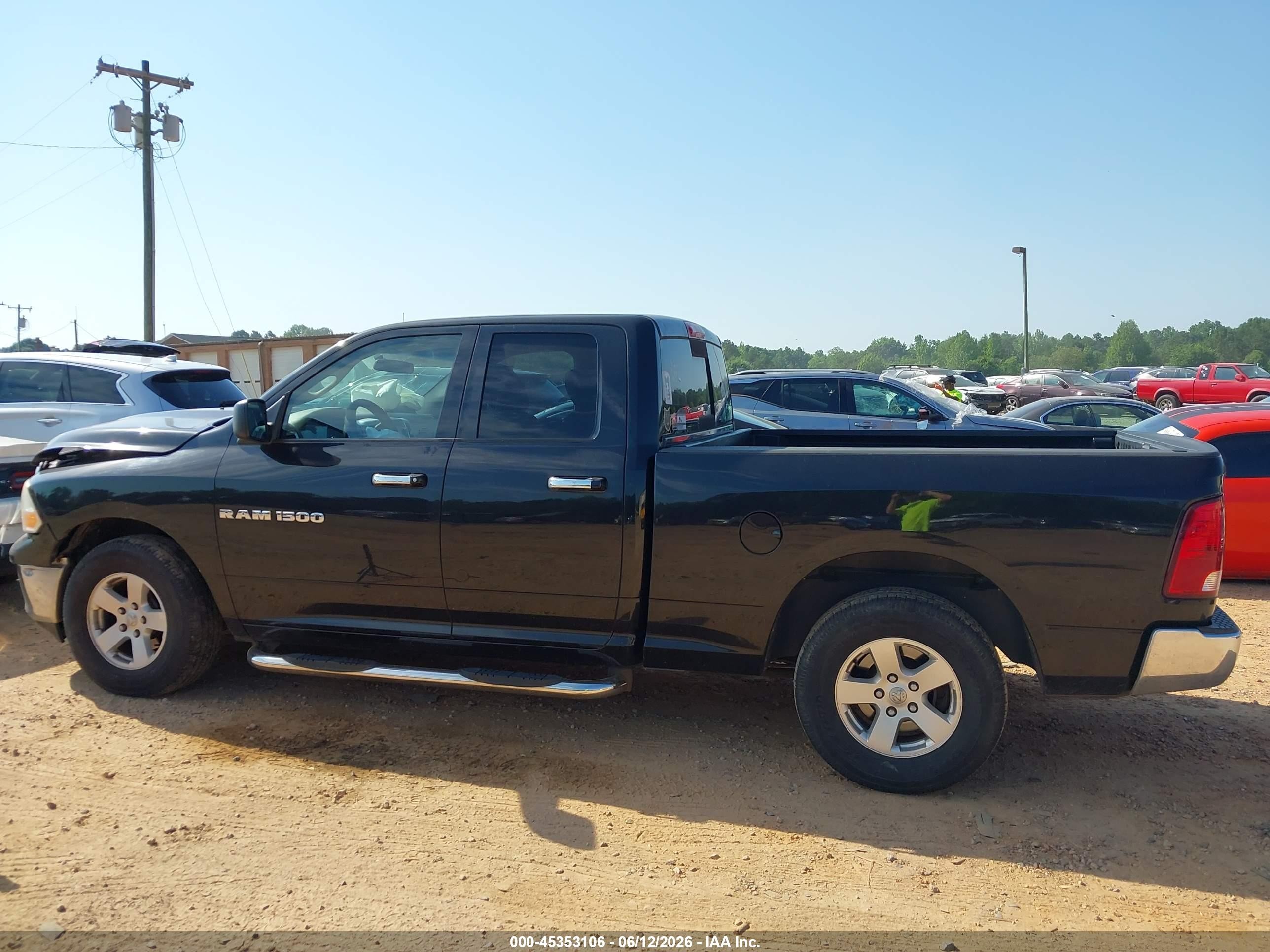 2011 Ram Ram 1500 Slt Black vin: 1D7RB1GP9BS504859