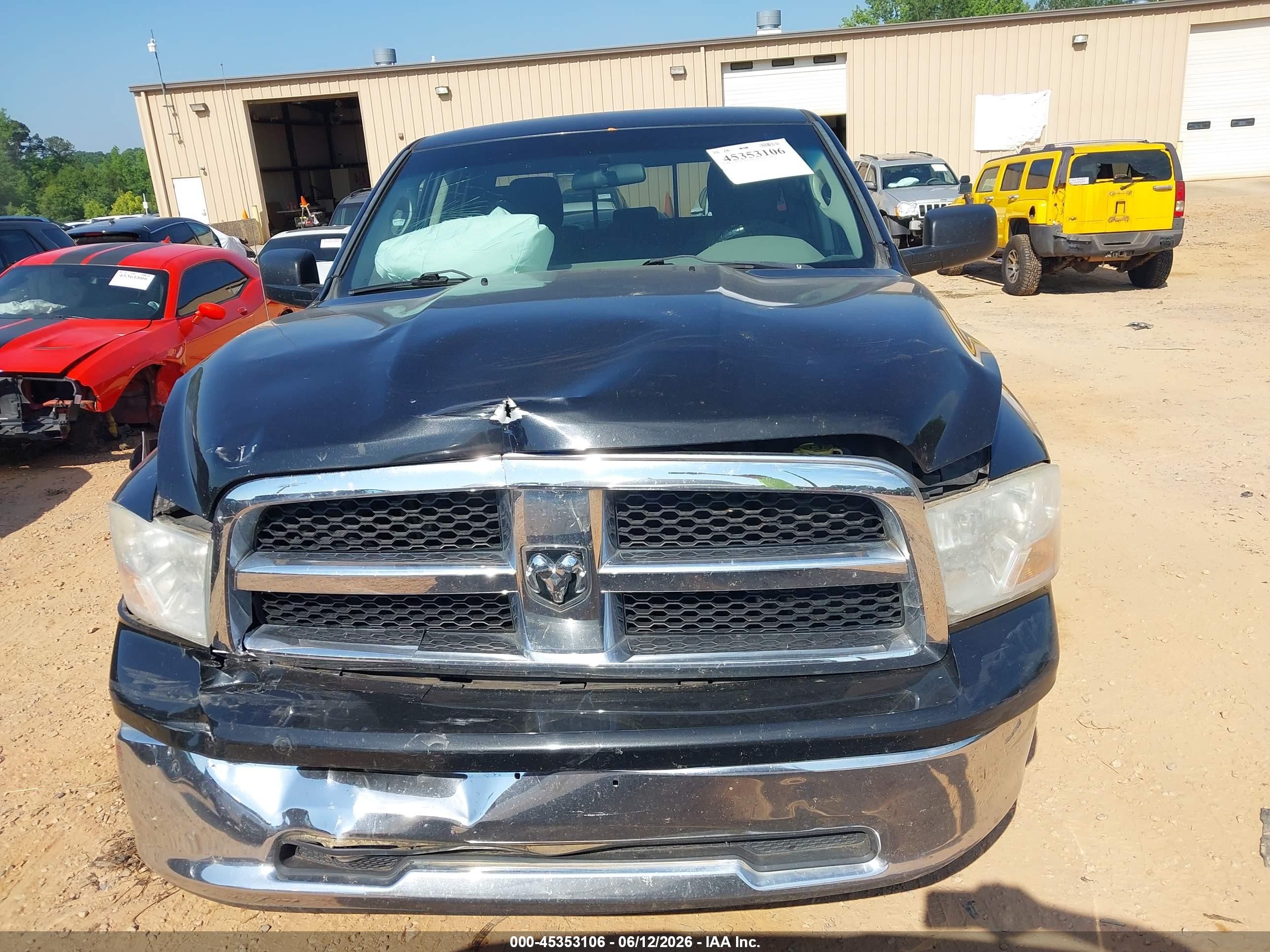2011 Ram Ram 1500 Slt Black vin: 1D7RB1GP9BS504859