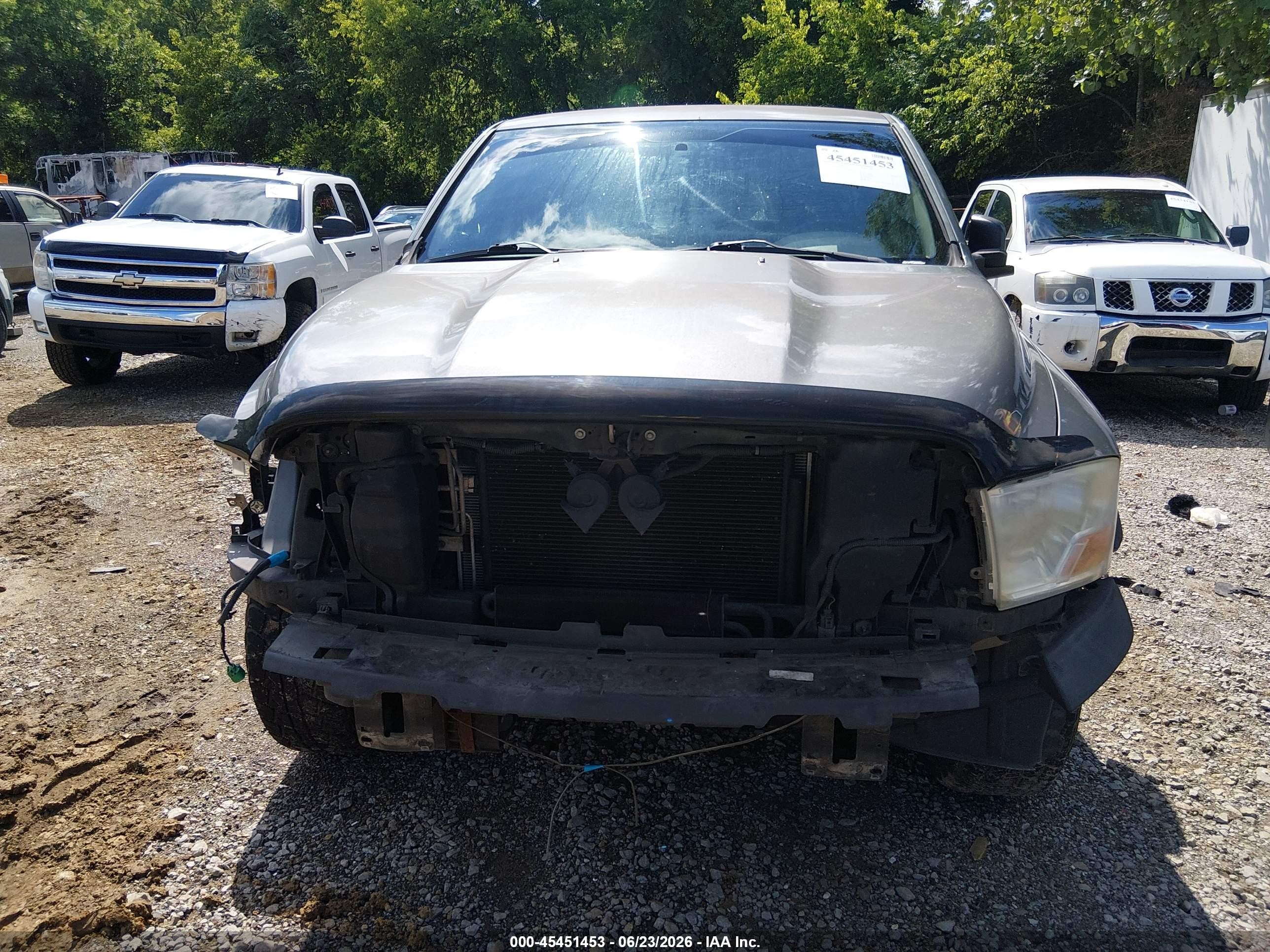 2011 Ram Ram 1500 Slt Gray vin: 1D7RB1GPXBS520326