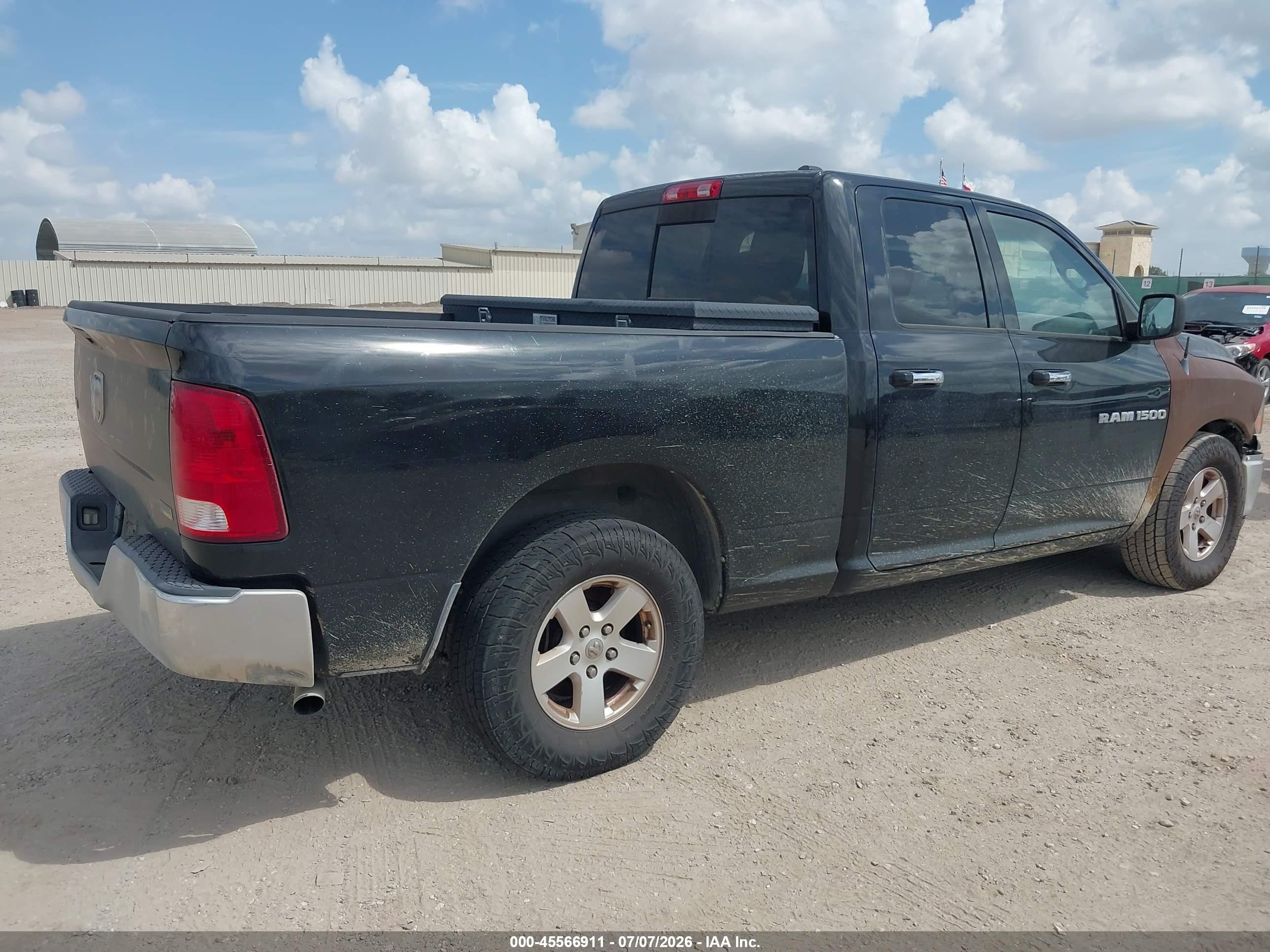 2011 Ram Ram 1500 Slt Черный vin: 1D7RB1GPXBS608874