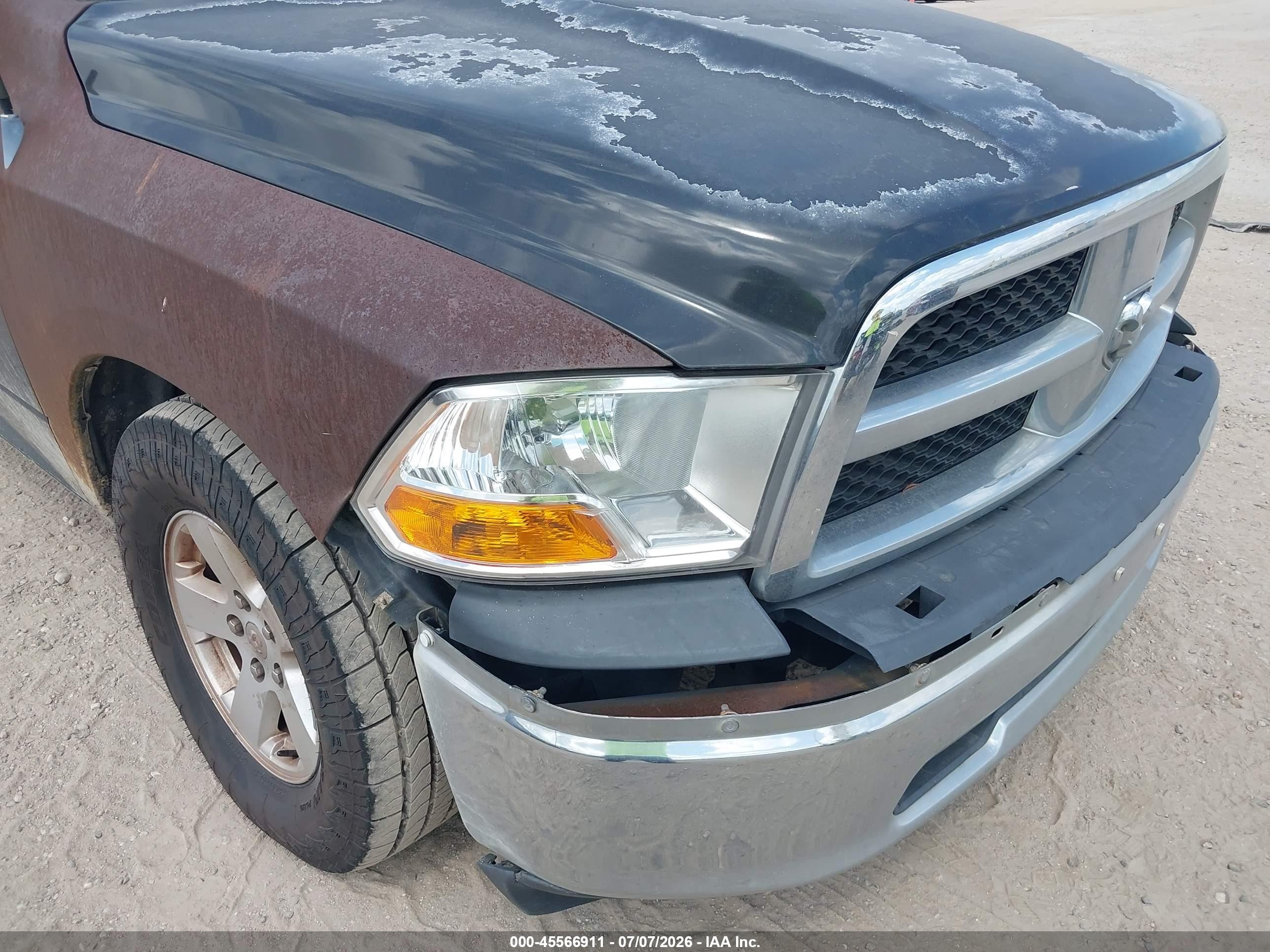 2011 Ram Ram 1500 Slt Черный vin: 1D7RB1GPXBS608874