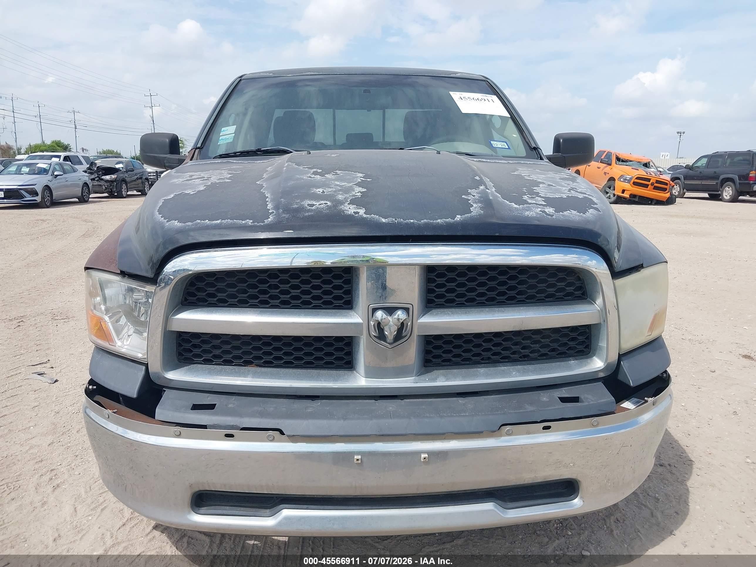 2011 Ram Ram 1500 Slt Черный vin: 1D7RB1GPXBS608874