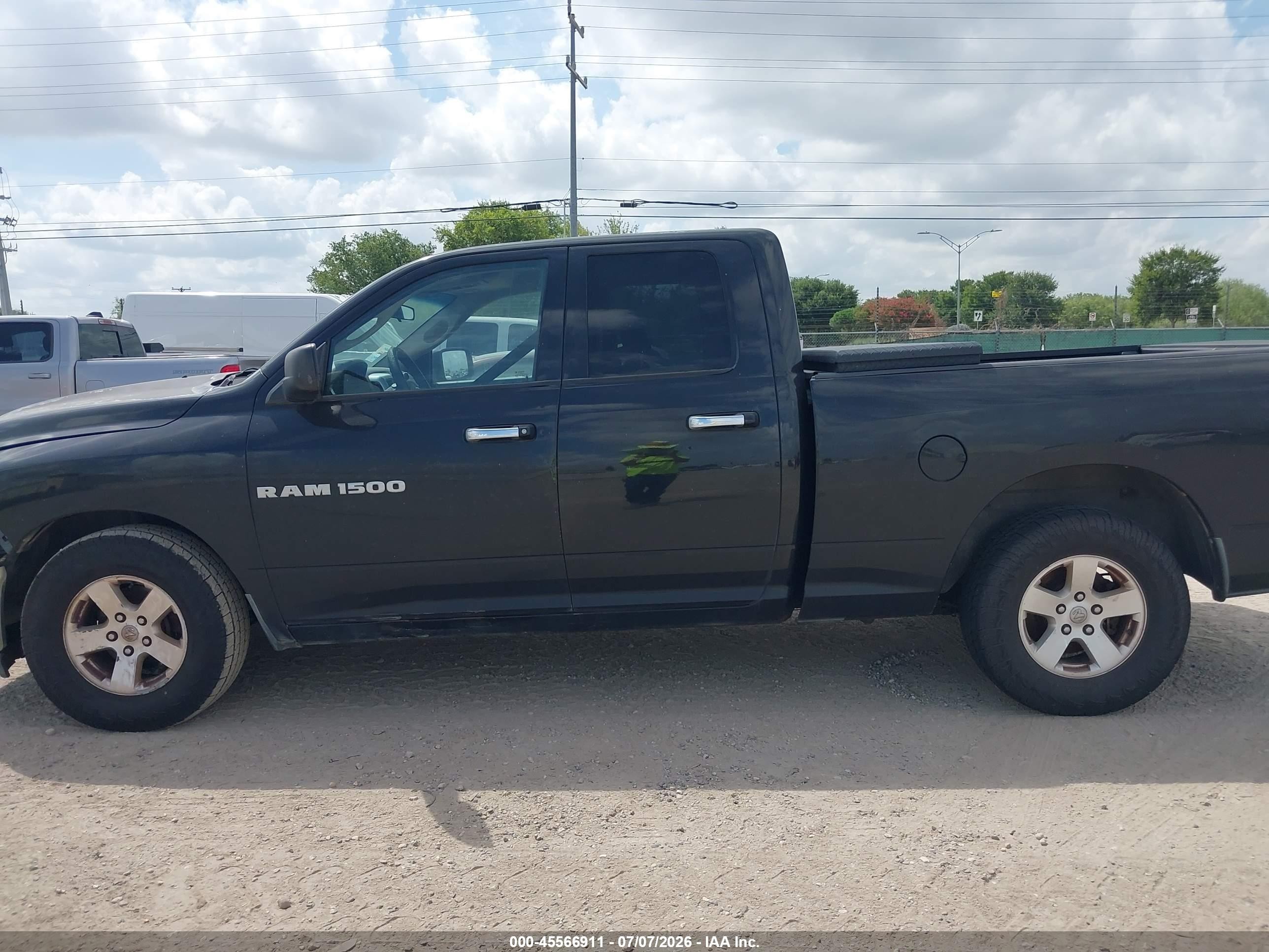 2011 Ram Ram 1500 Slt Черный vin: 1D7RB1GPXBS608874