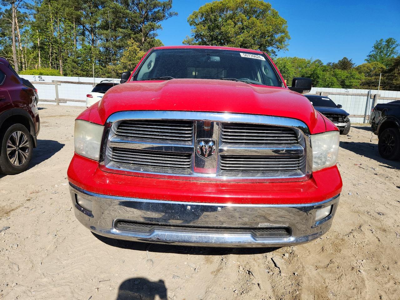 2011 Dodge Ram 1500 Red vin: 1D7RB1GT0BS500583