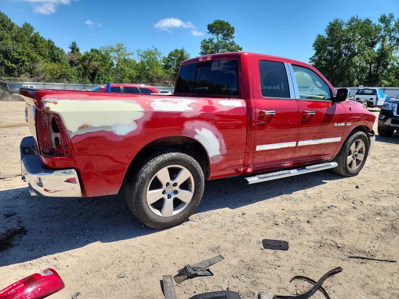2010 Dodge 1500 Ram V Red vin: 1D7RB1GT1AS106184