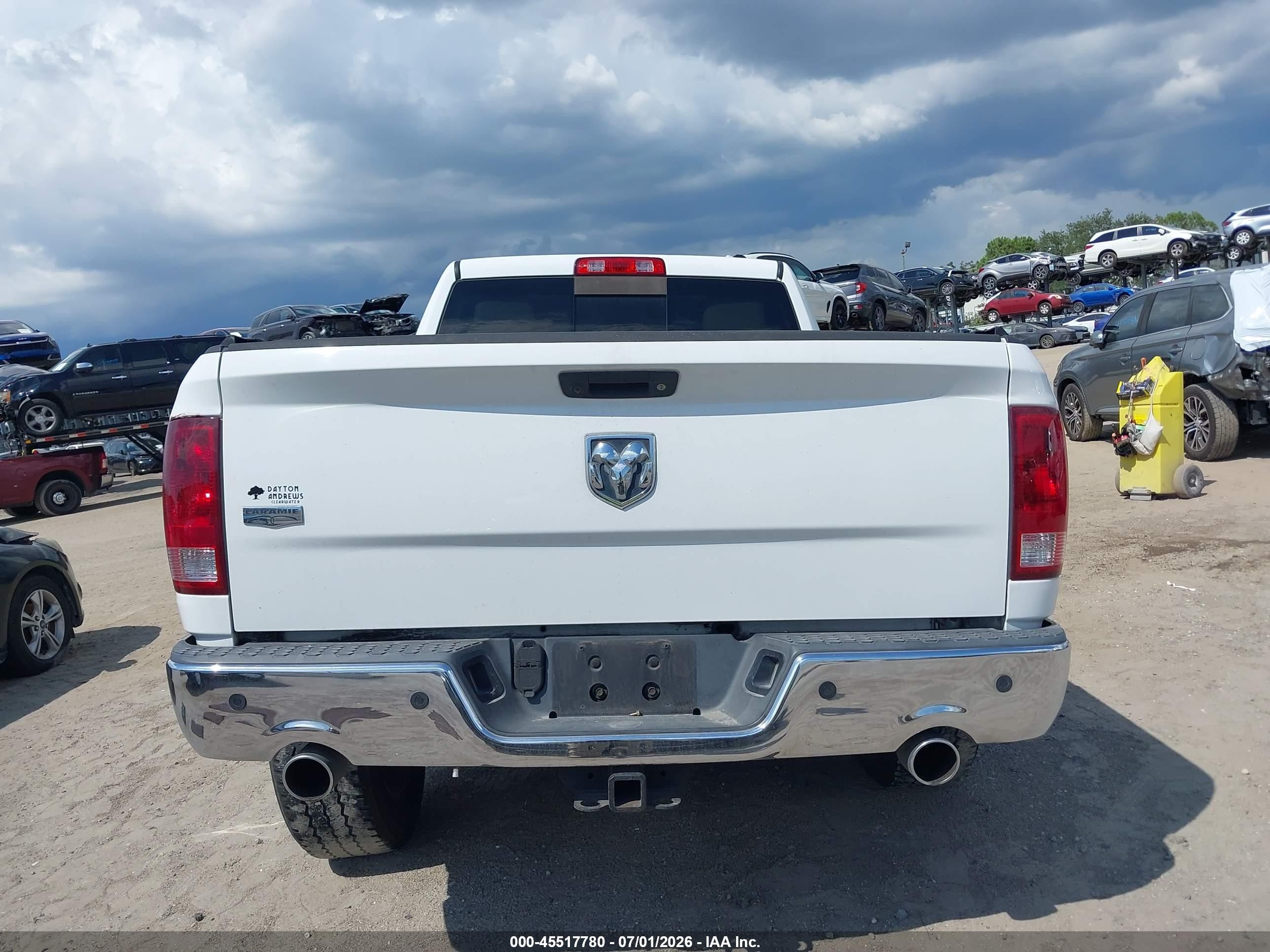 2011 Ram Ram 1500 Laramie White vin: 1D7RB1GT1BS548058