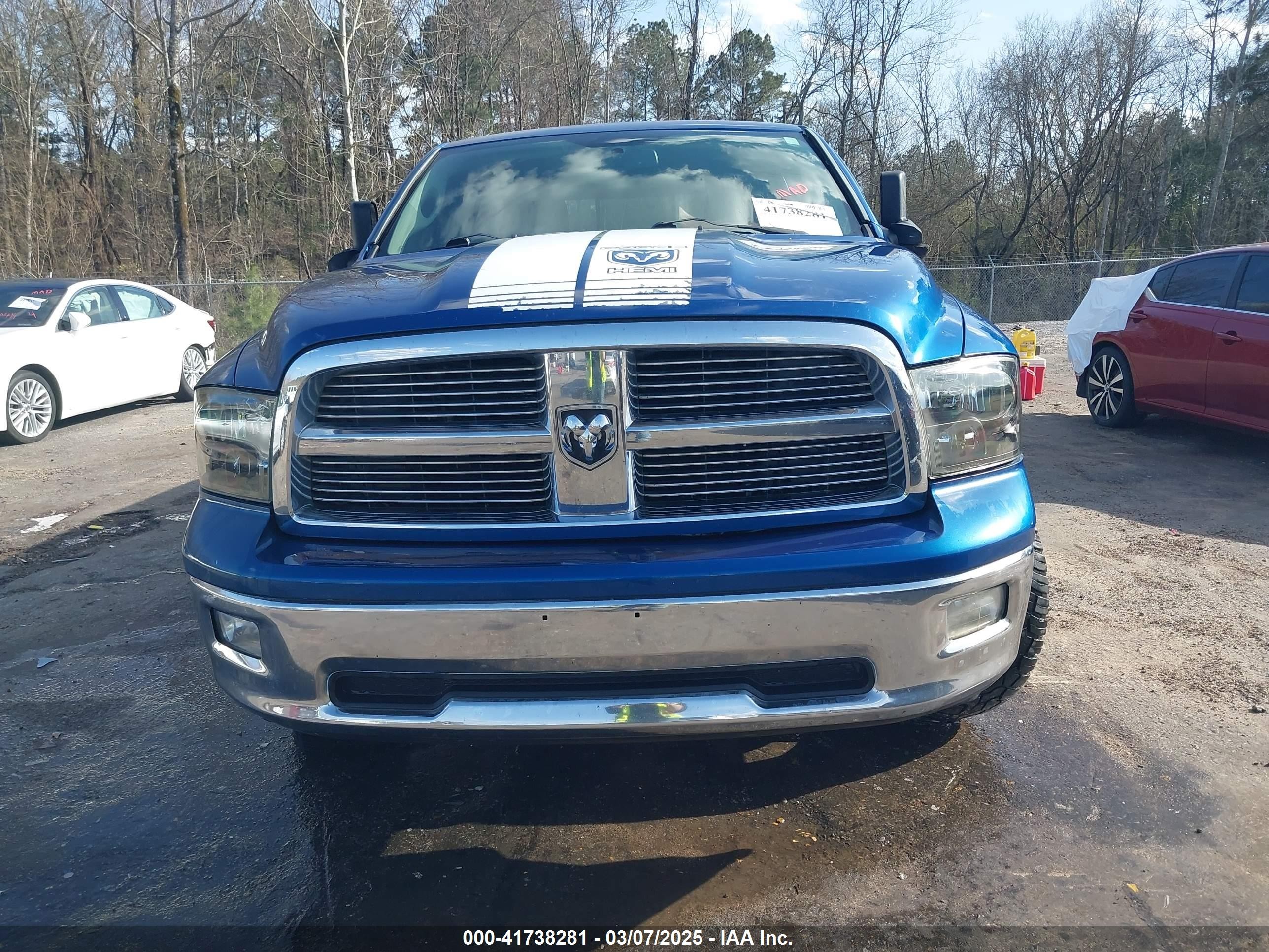 2011 Ram Ram 1500 Slt Синий vin: 1D7RB1GT1BS635636
