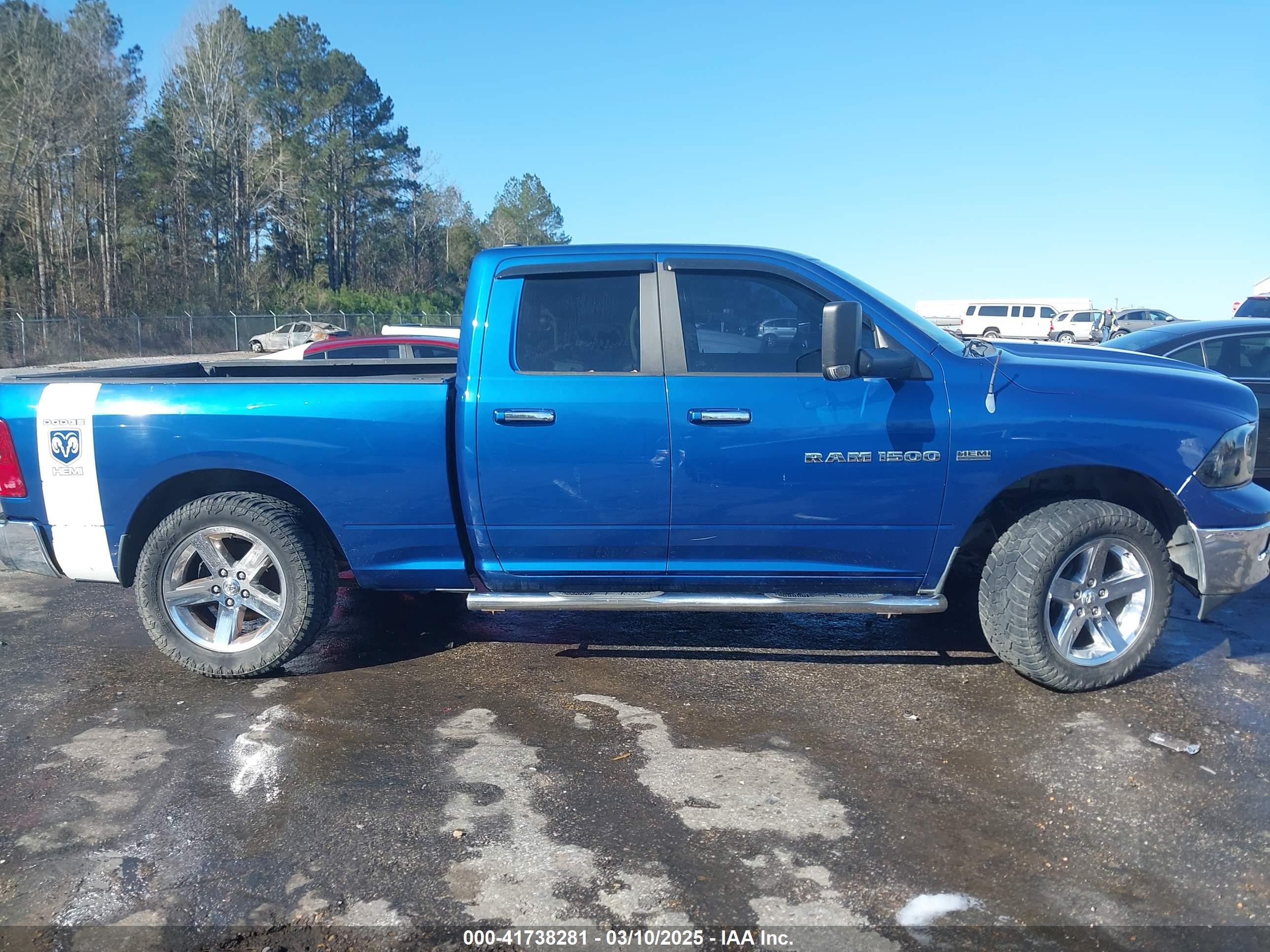 2011 Ram Ram 1500 Slt Синий vin: 1D7RB1GT1BS635636