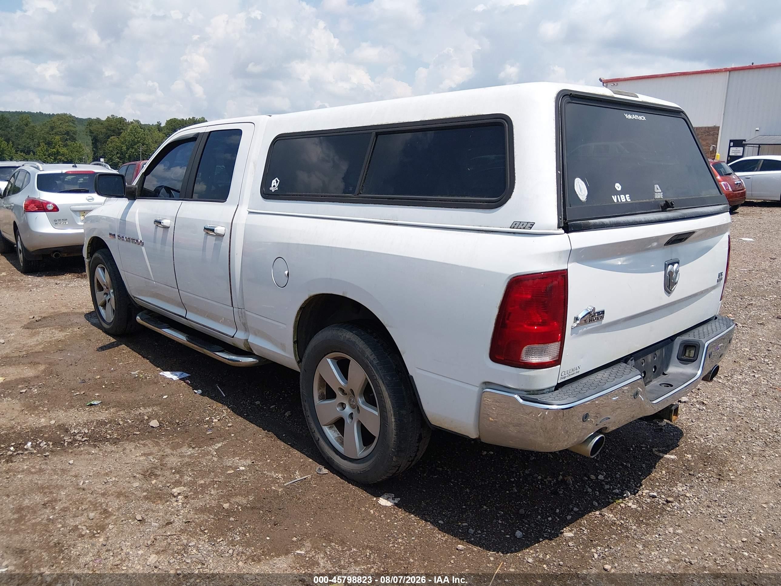 2011 Ram Ram 1500 Slt White vin: 1D7RB1GT1BS696758