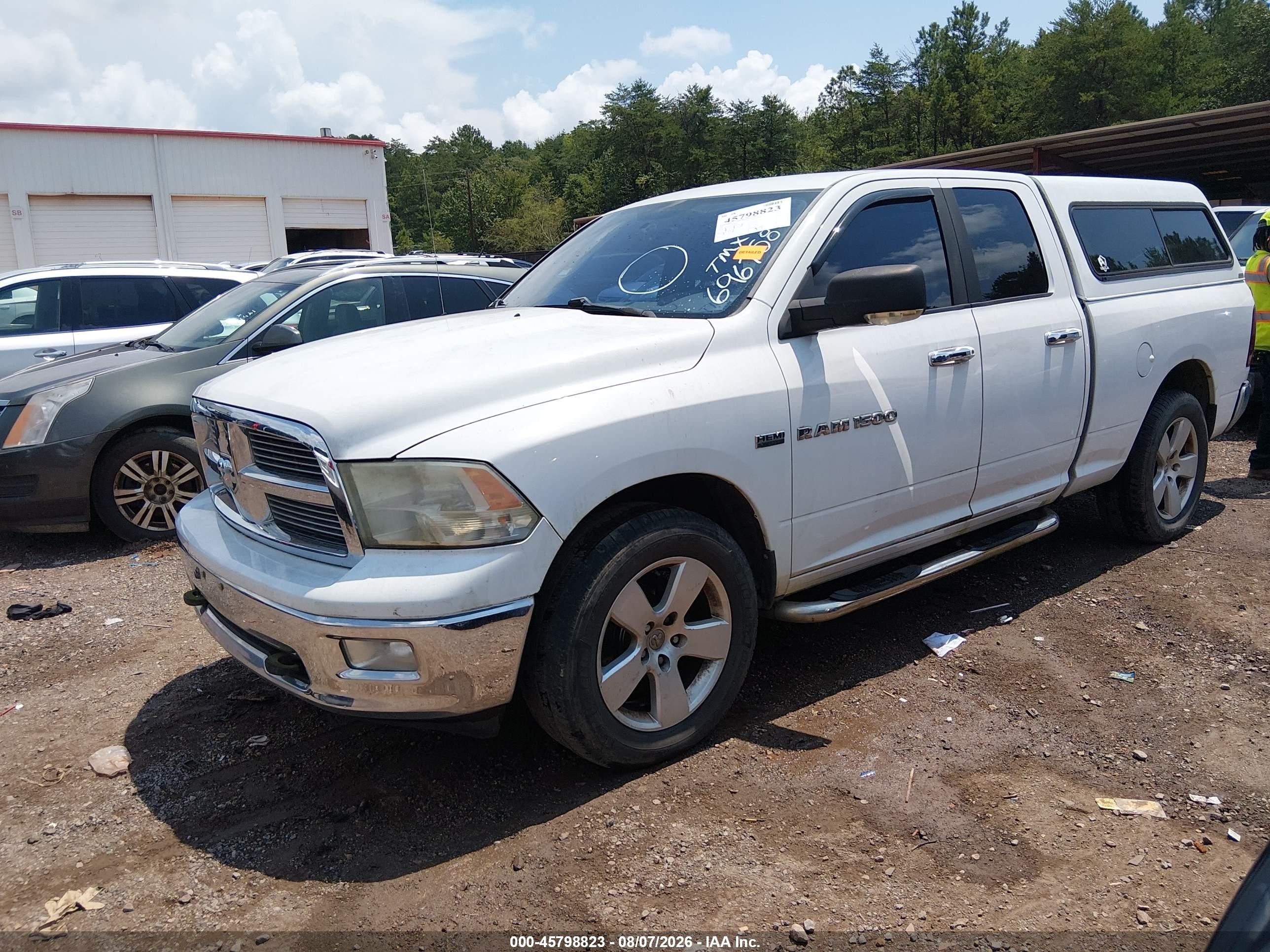 2011 Ram Ram 1500 Slt White vin: 1D7RB1GT1BS696758