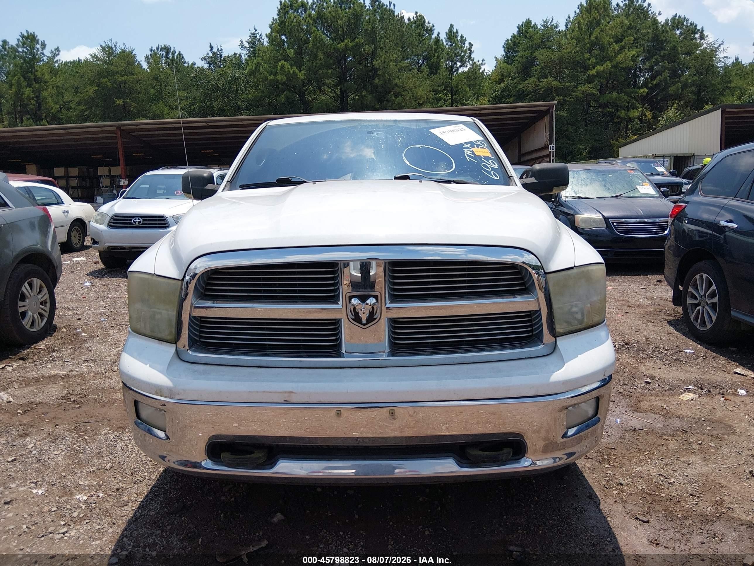2011 Ram Ram 1500 Slt White vin: 1D7RB1GT1BS696758