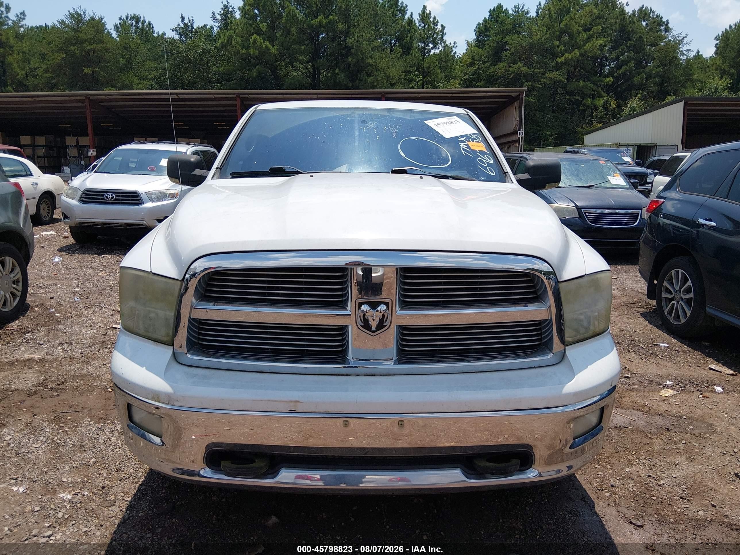 2011 Ram Ram 1500 Slt White vin: 1D7RB1GT1BS696758