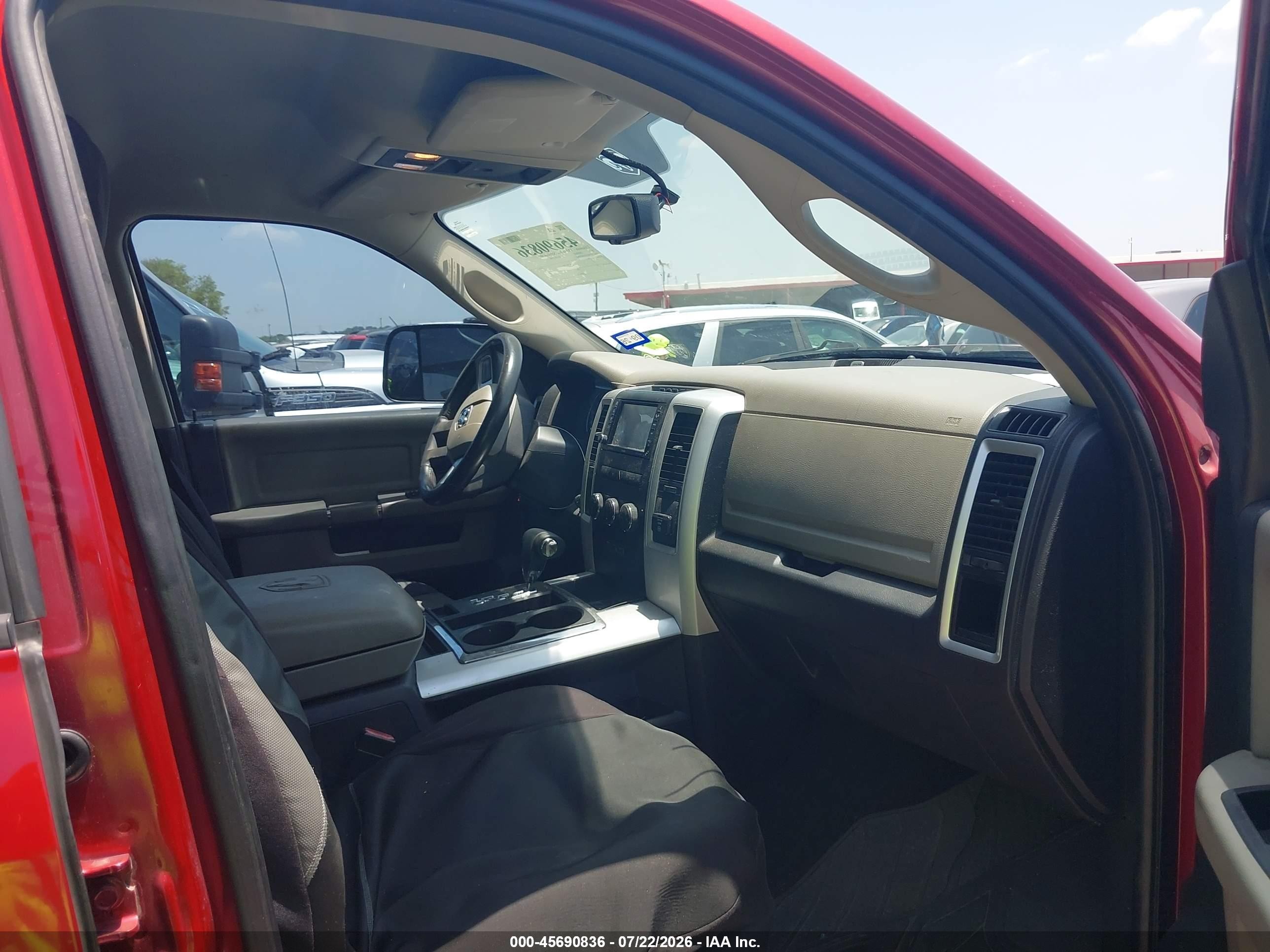 2010 Dodge Ram 1500 Slt/sport/trx Red vin: 1D7RB1GT4AS250800