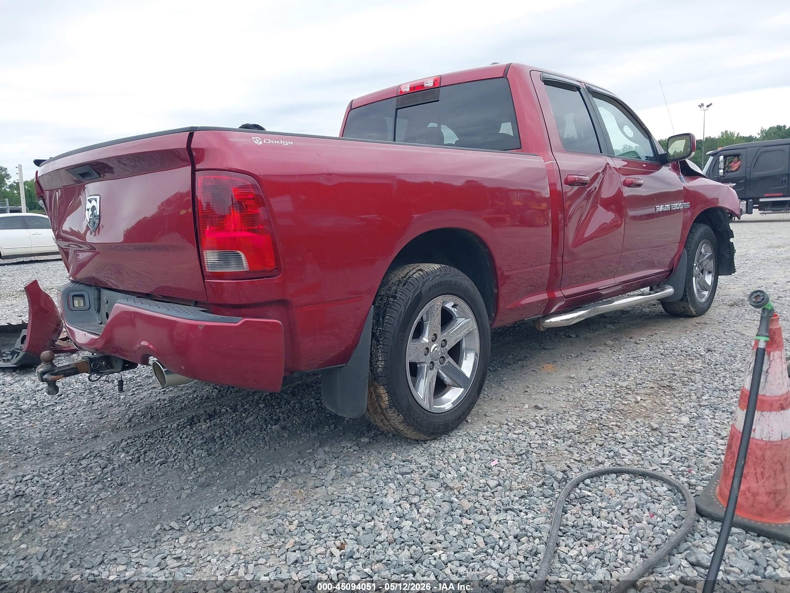 2011 Ram Ram 1500 Sport Burgundy vin: 1D7RB1GT4BS543341