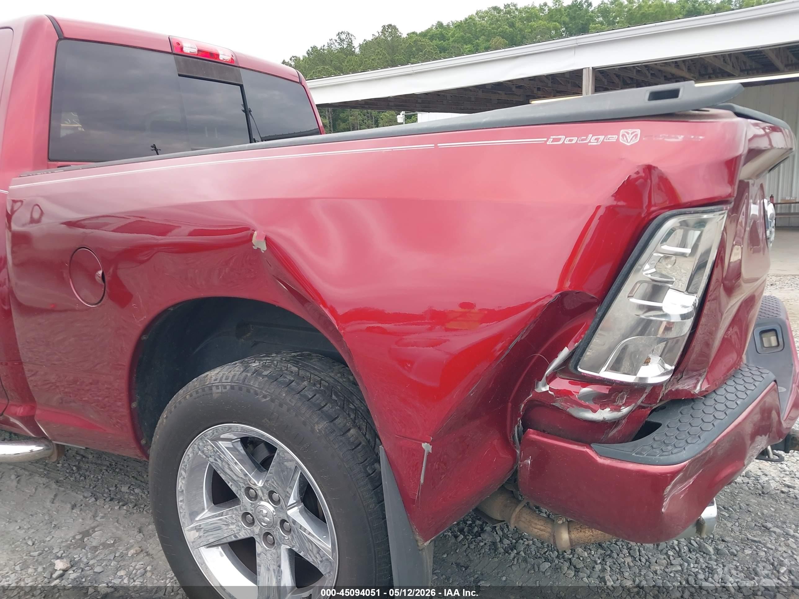 2011 Ram Ram 1500 Sport Burgundy vin: 1D7RB1GT4BS543341