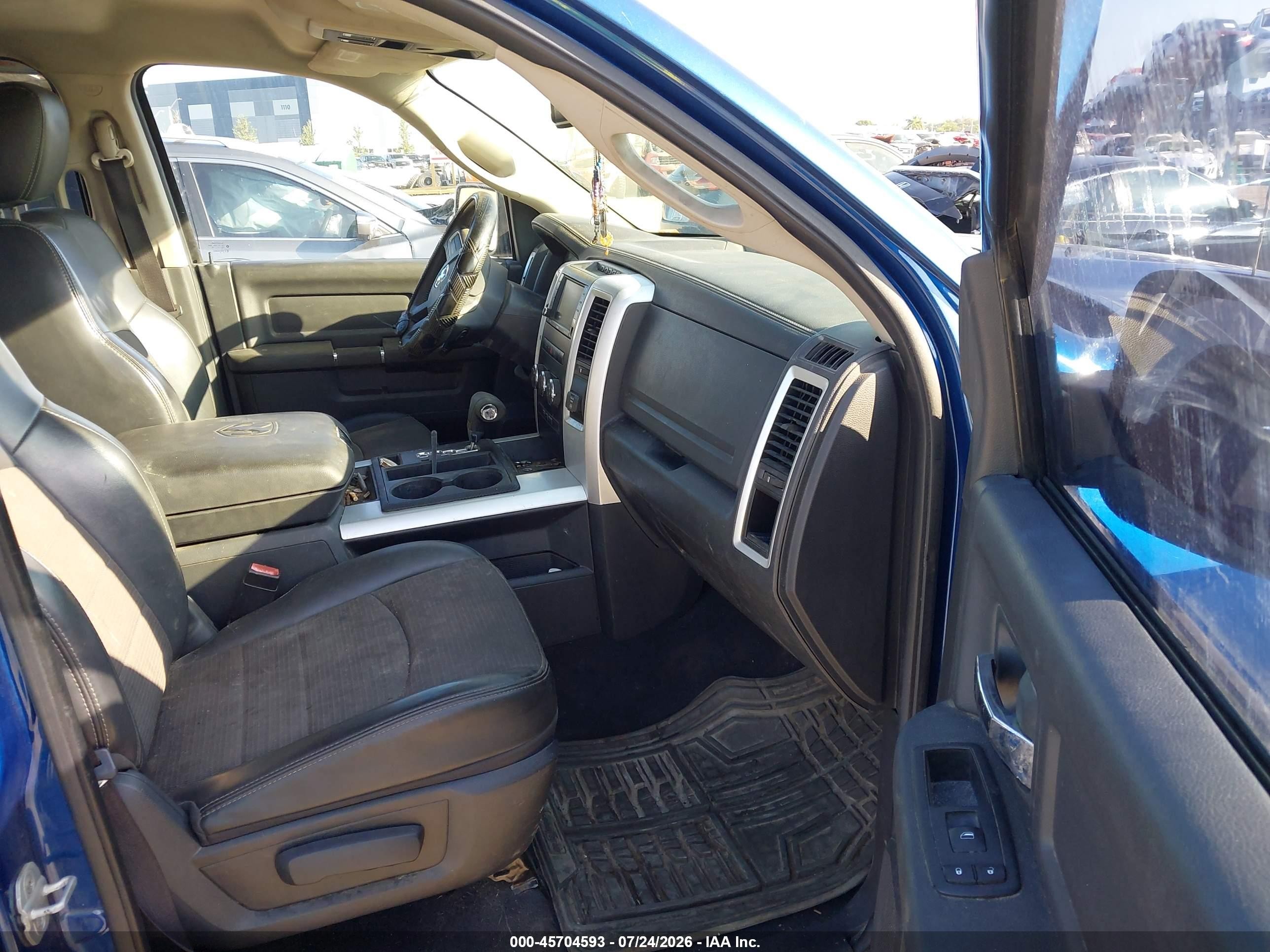 2010 Dodge Ram 1500 Slt/sport/trx Black vin: 1D7RB1GT6AS181205