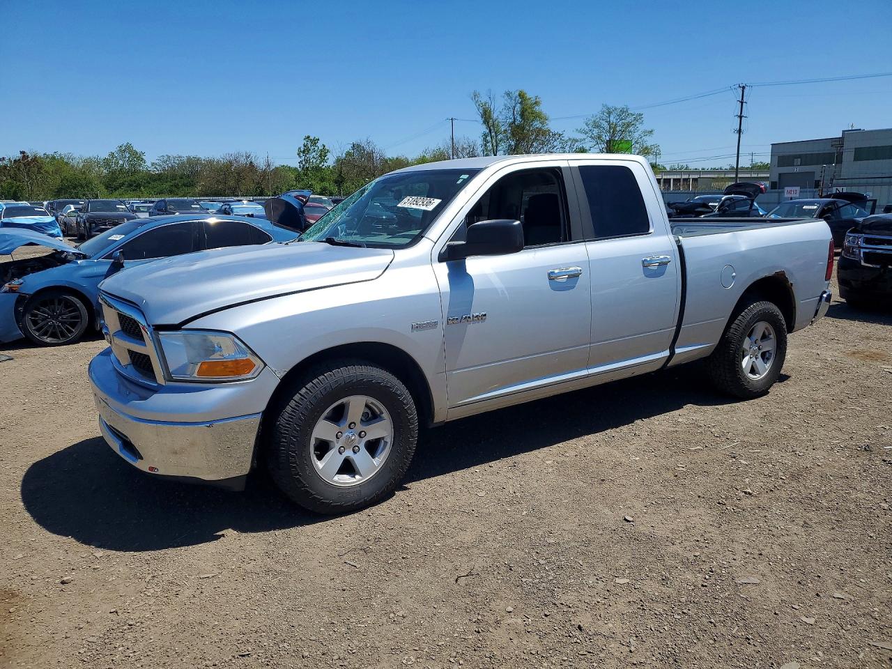 2010 Dodge Ram 1500 Silver vin: 1D7RB1GT7AS127458