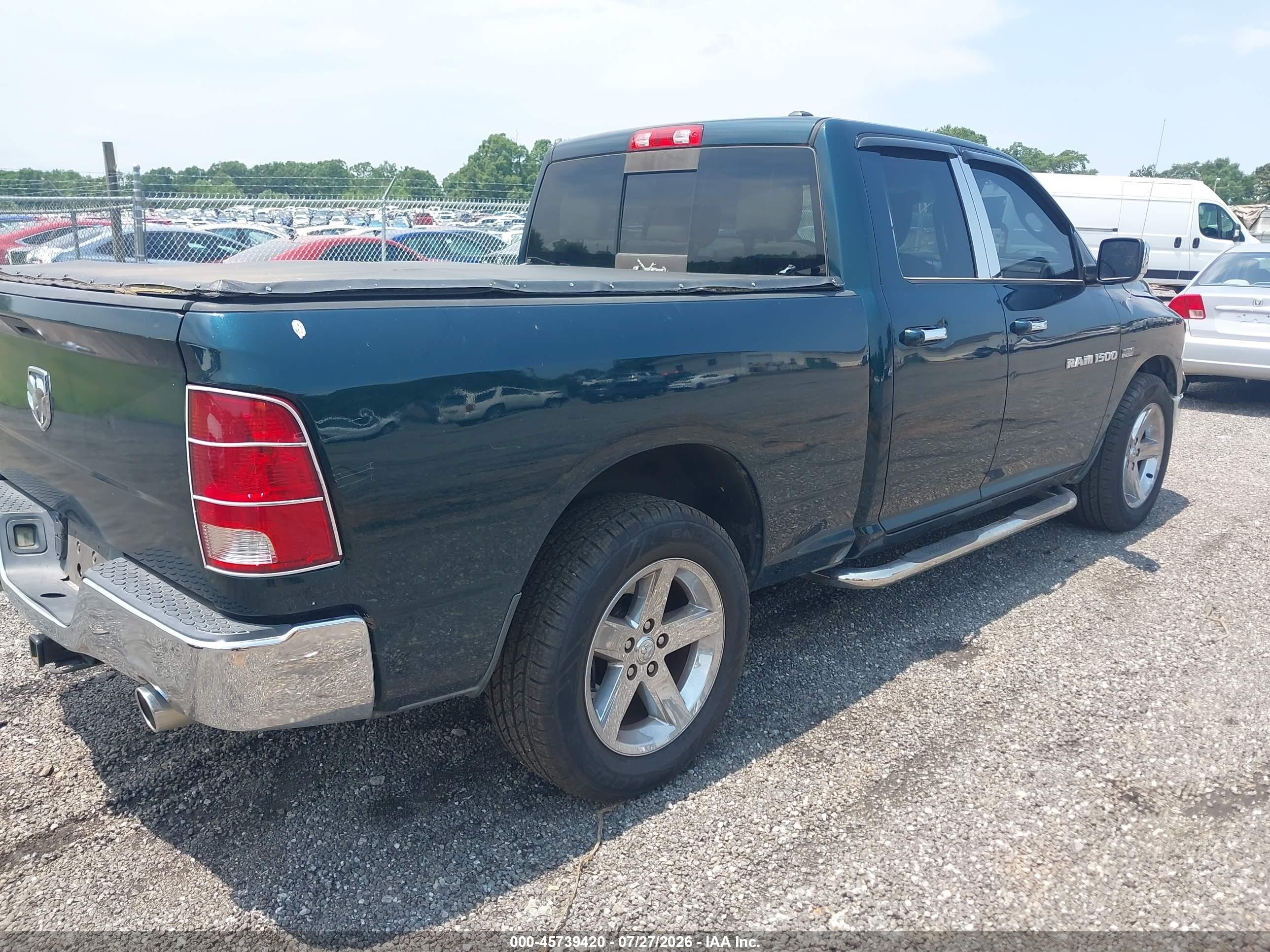 2011 Ram Ram 1500 Slt Green vin: 1D7RB1GT7BS597149