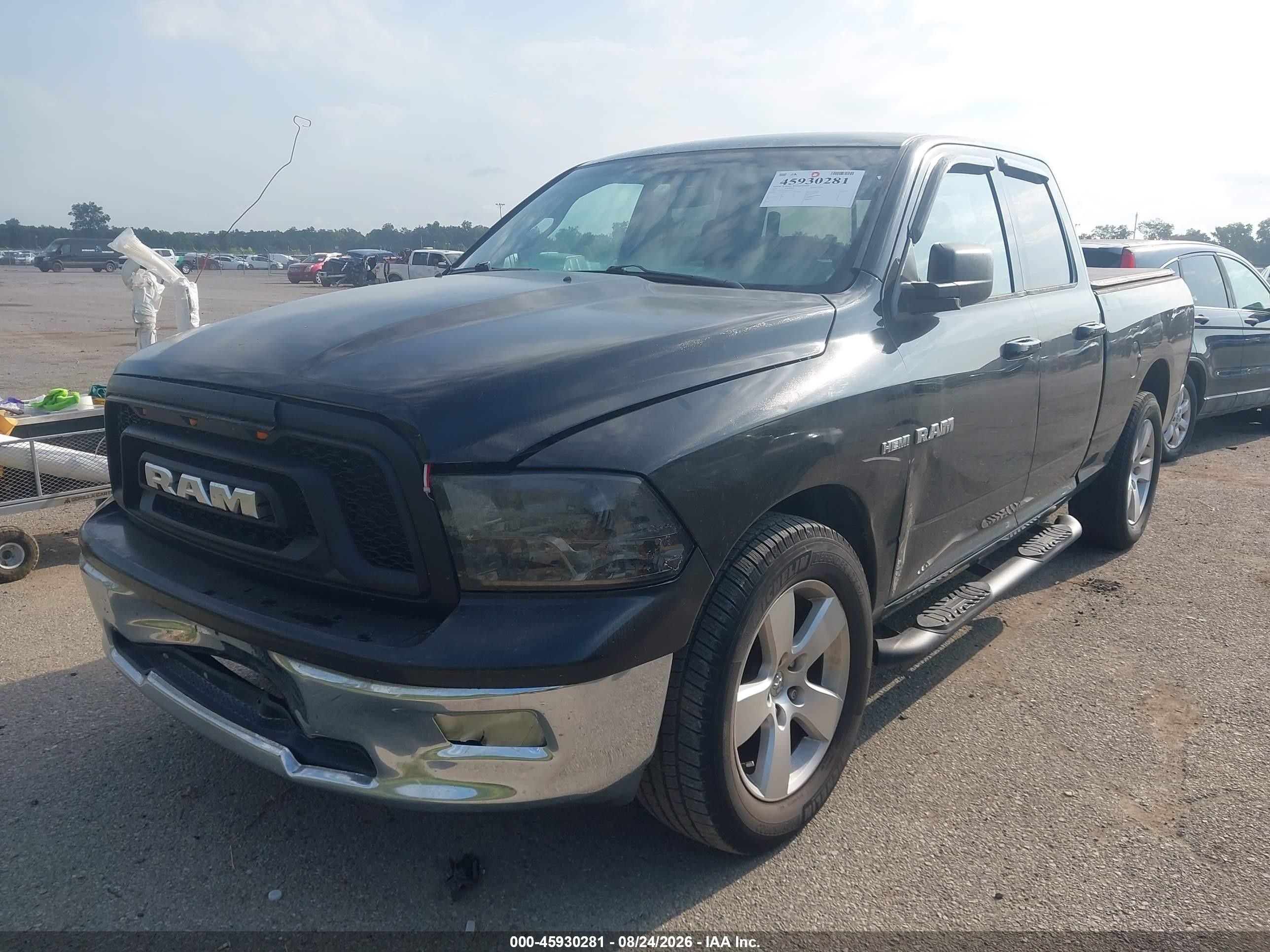 2010 Dodge Ram 1500 Slt/sport/trx Black vin: 1D7RB1GT8AS106229