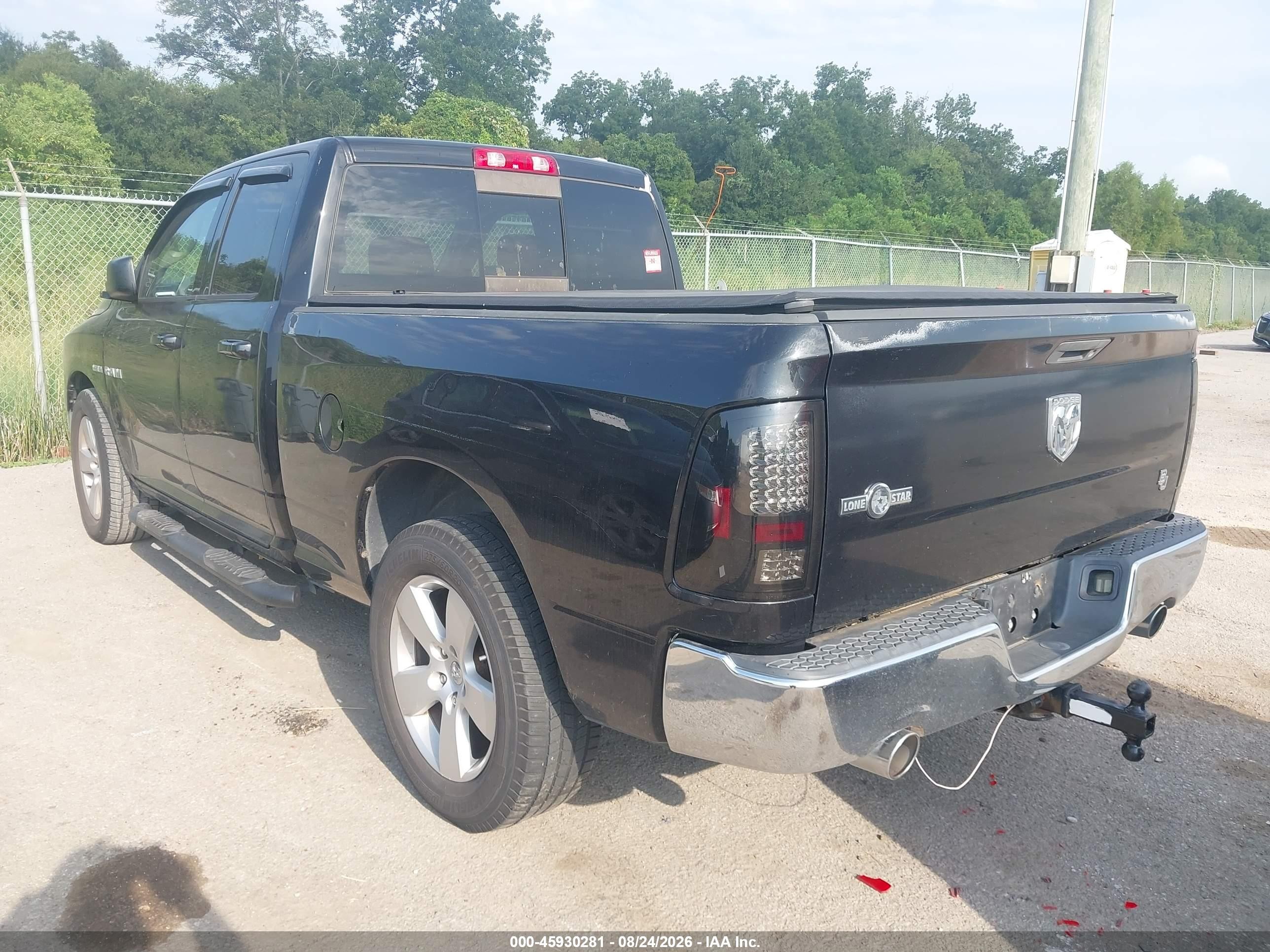 2010 Dodge Ram 1500 Slt/sport/trx Black vin: 1D7RB1GT8AS106229