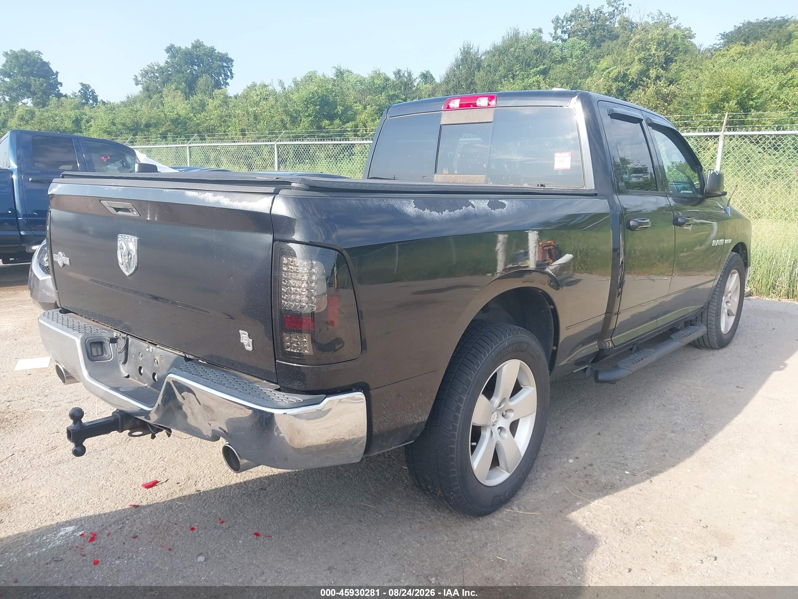 2010 Dodge Ram 1500 Slt/sport/trx Black vin: 1D7RB1GT8AS106229
