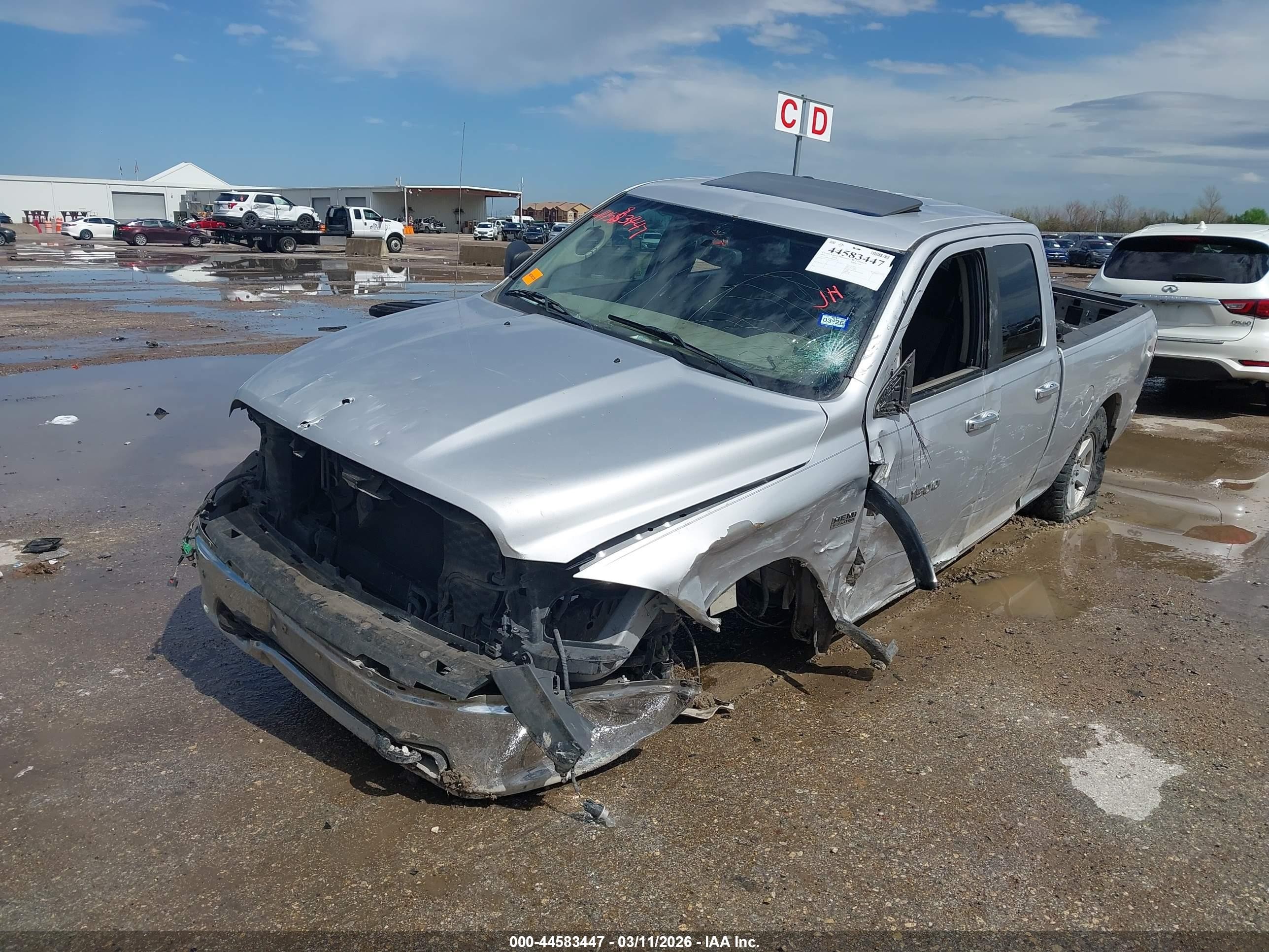 2011 Ram Ram 1500 Slt Серебряный vin: 1D7RB1GT8BS703723