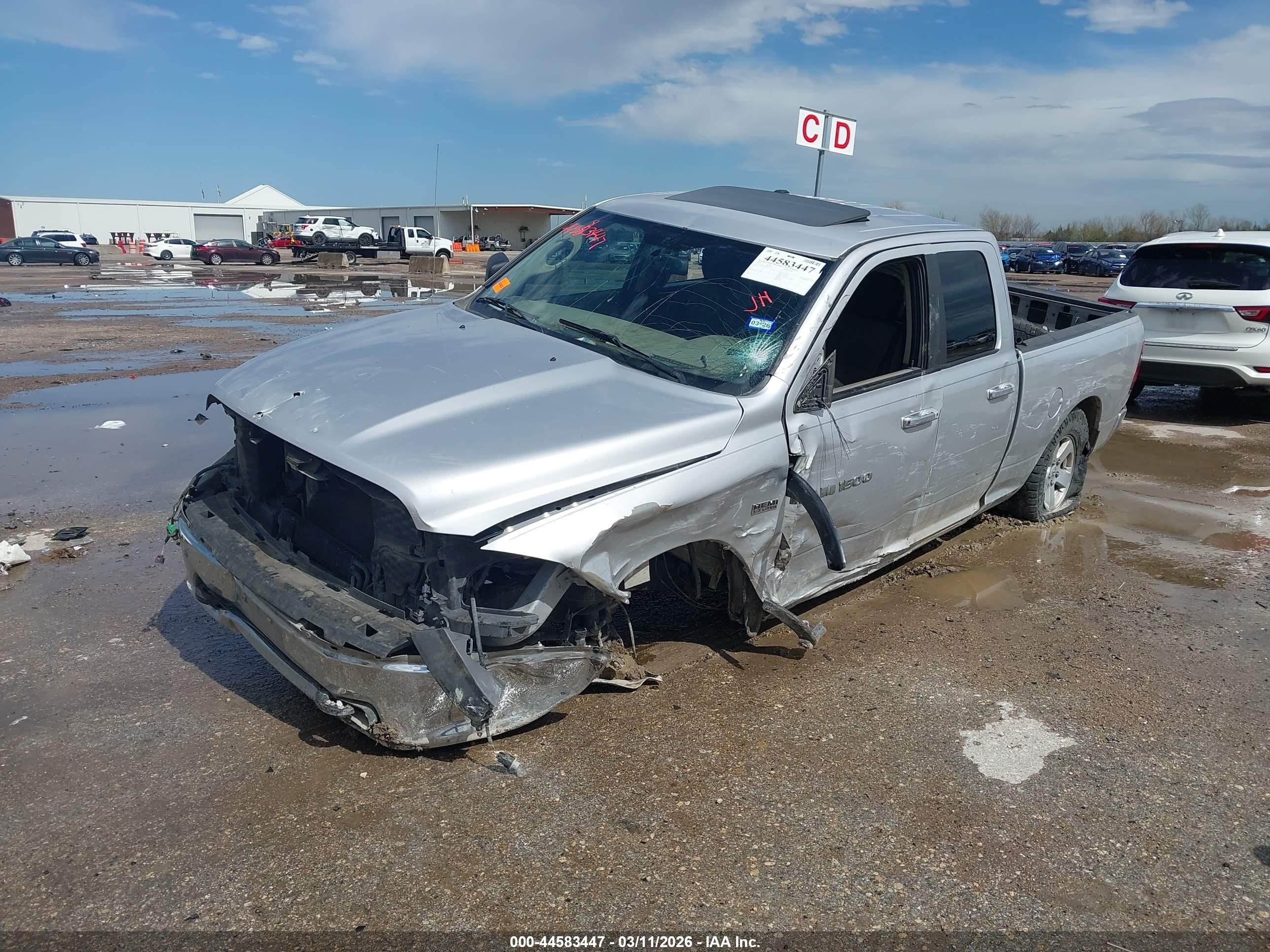 2011 Ram Ram 1500 Slt Серебряный vin: 1D7RB1GT8BS703723