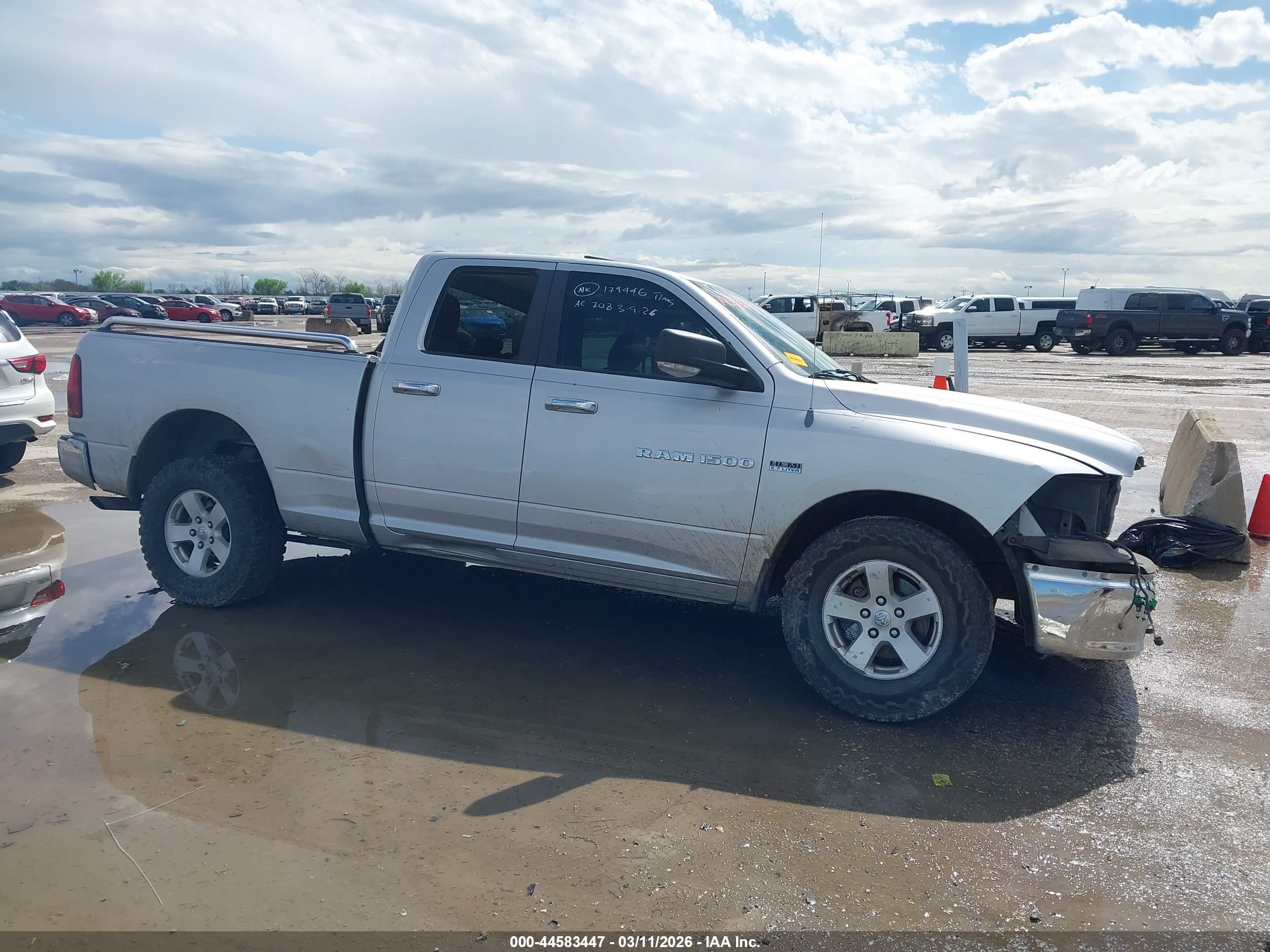 2011 Ram Ram 1500 Slt Серебряный vin: 1D7RB1GT8BS703723