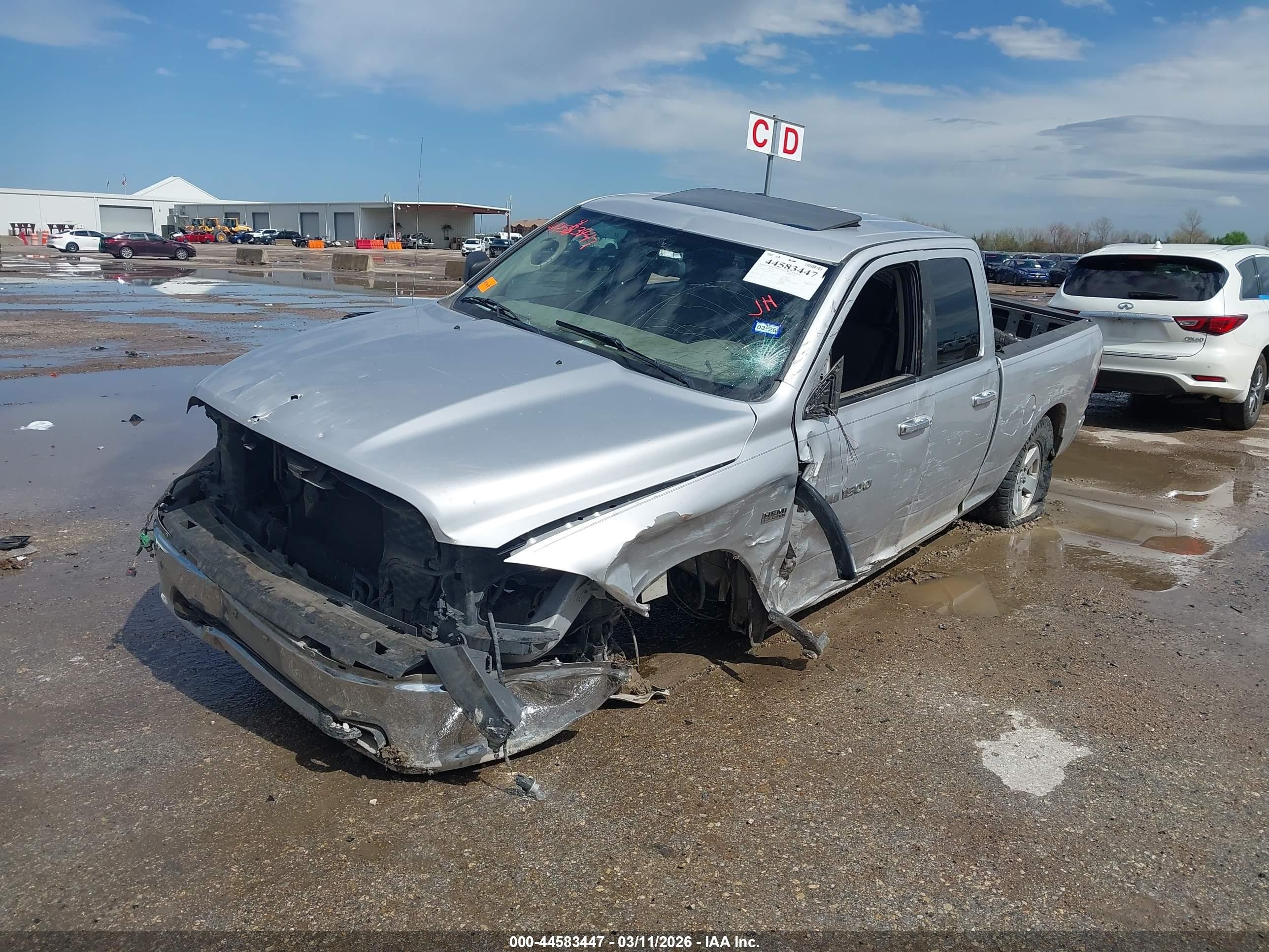 2011 Ram Ram 1500 Slt Серебряный vin: 1D7RB1GT8BS703723