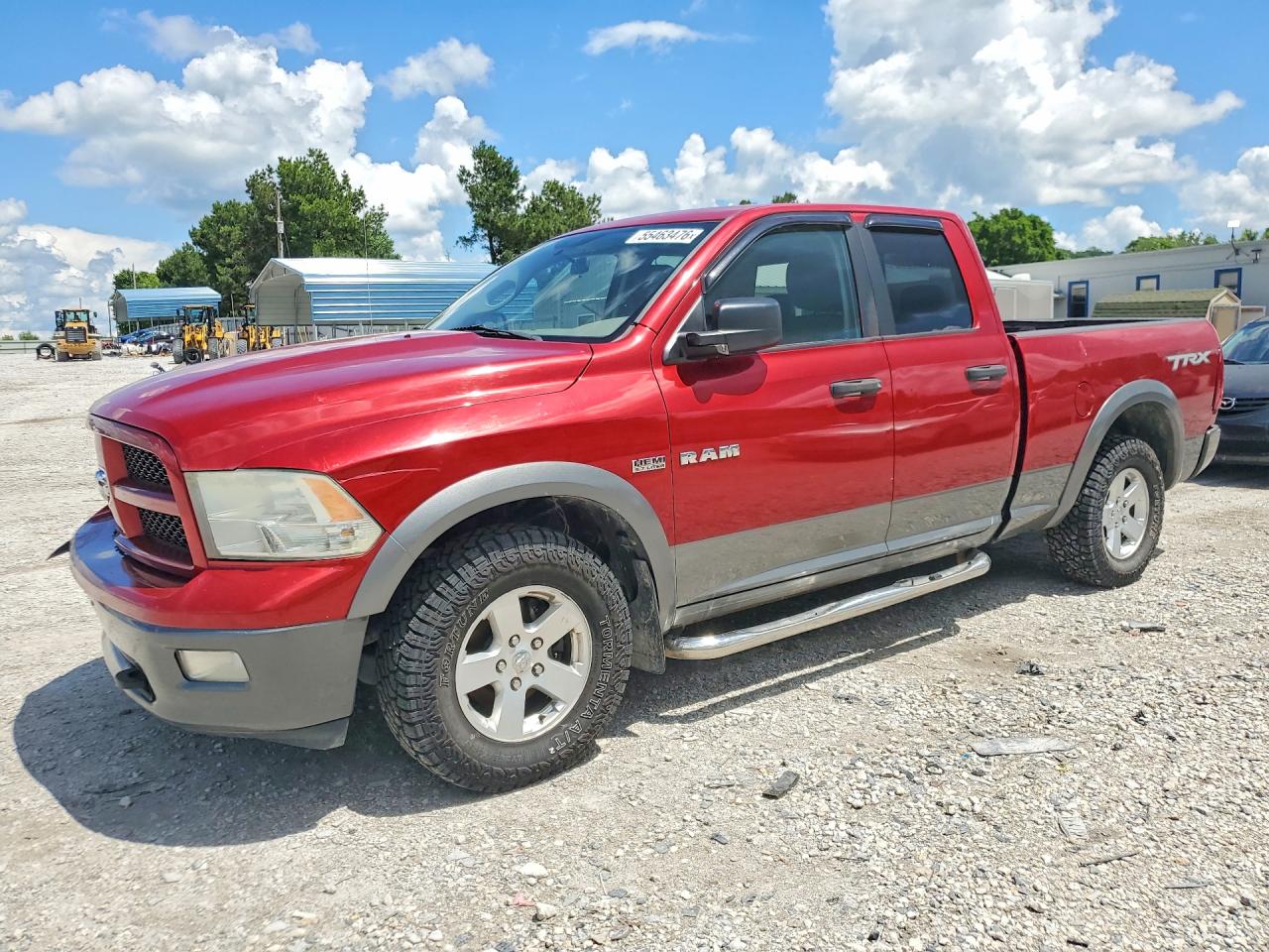 2010 Dodge Ram 1500 Red vin: 1D7RB1GT9AS246855