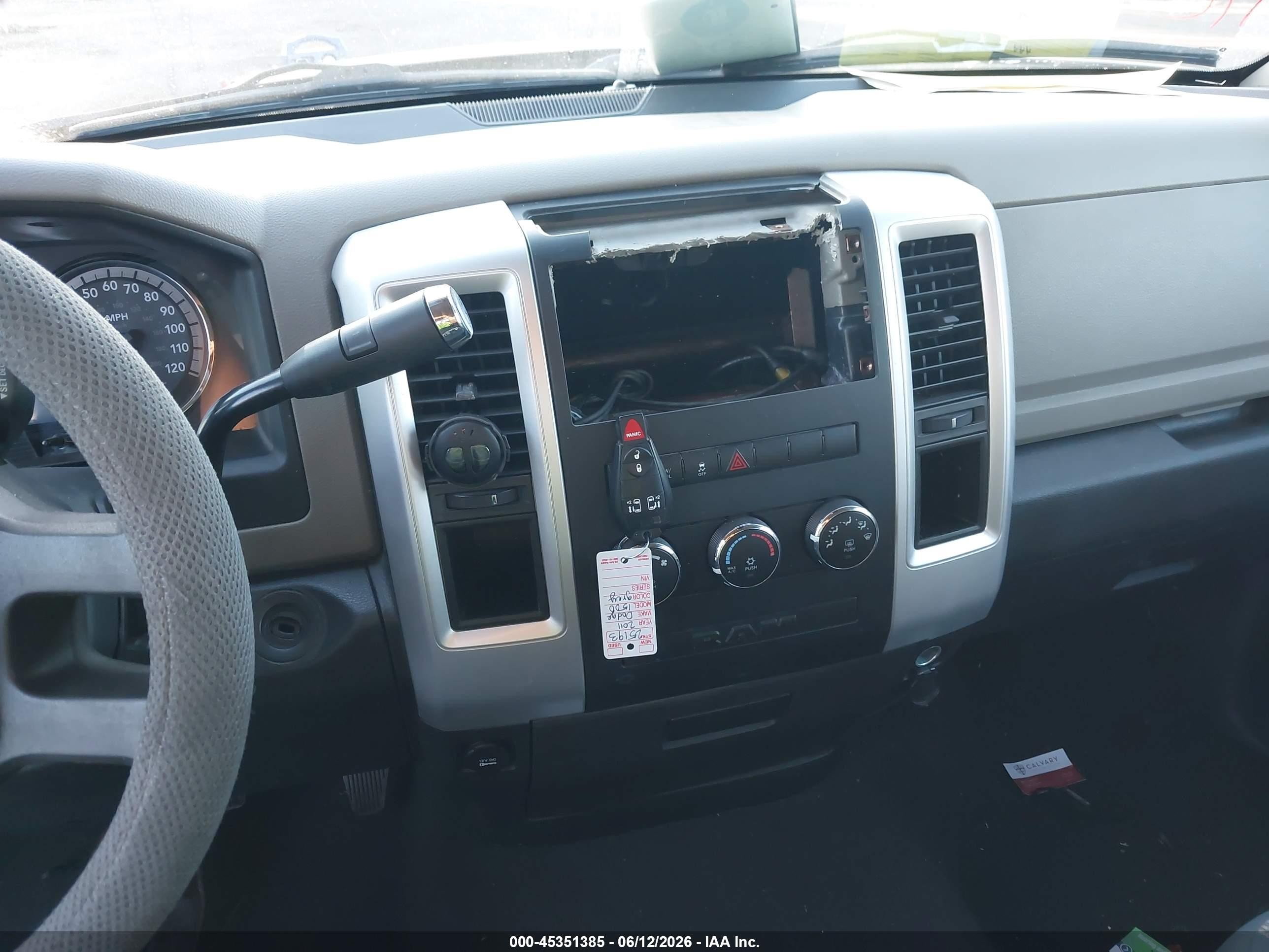 2011 Ram Ram 1500 Slt Gray vin: 1D7RB1GTXBS637045