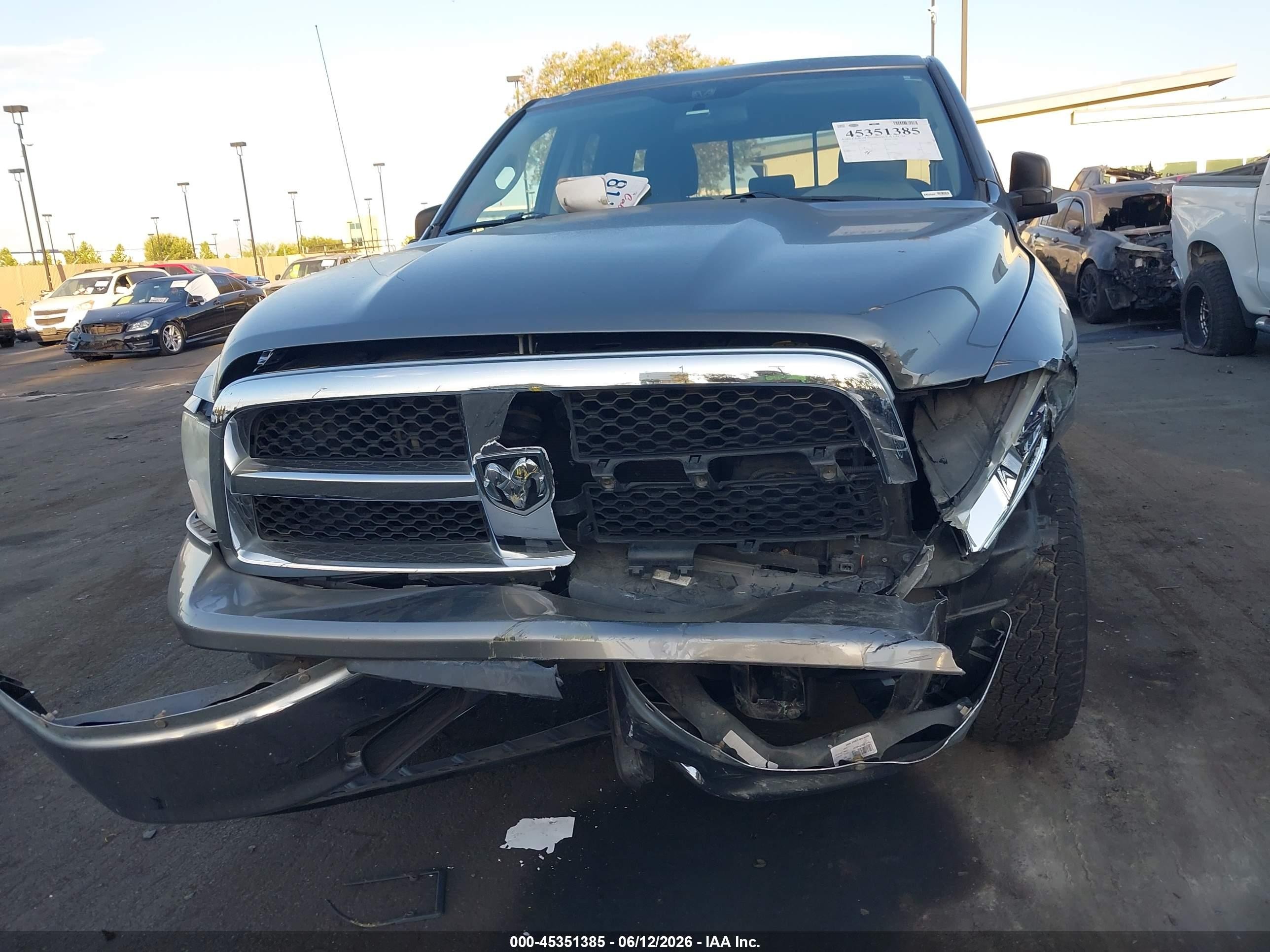 2011 Ram Ram 1500 Slt Gray vin: 1D7RB1GTXBS637045
