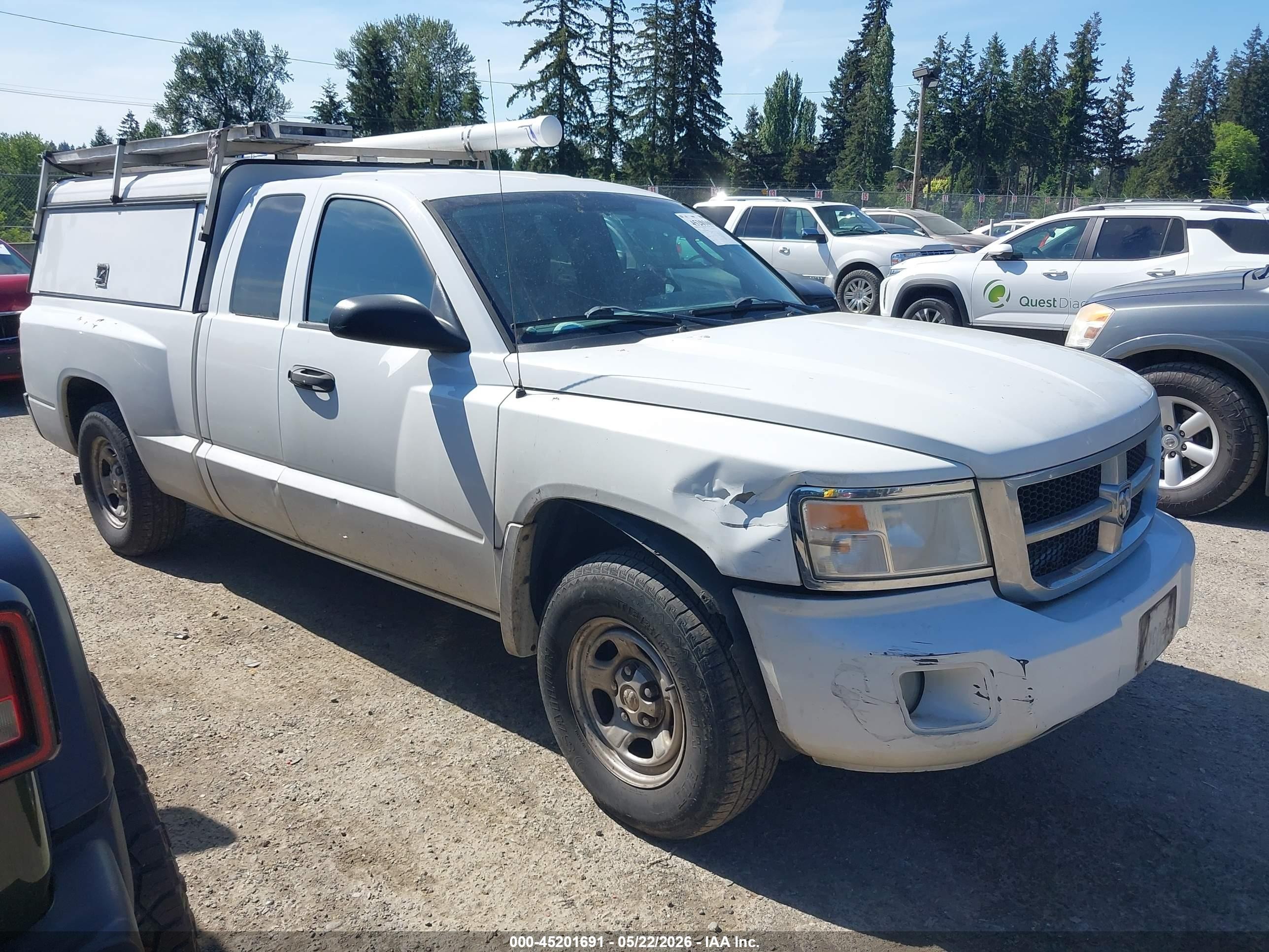 2011 Ram Dakota St White vin: 1D7RE2BK0BS666887