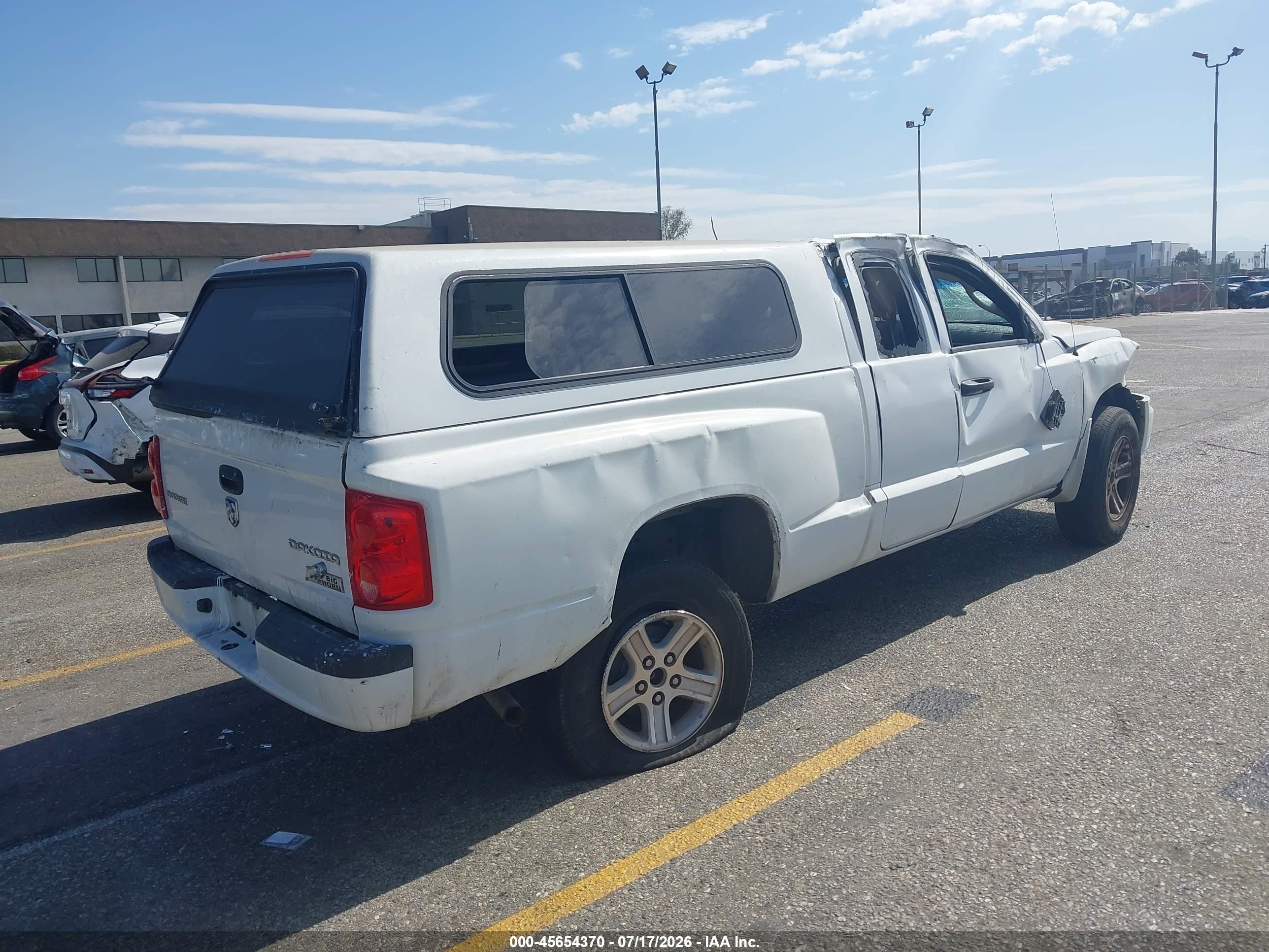 2011 Ram Dakota Bighorn/lonestar White vin: 1D7RE3BK1BS679279