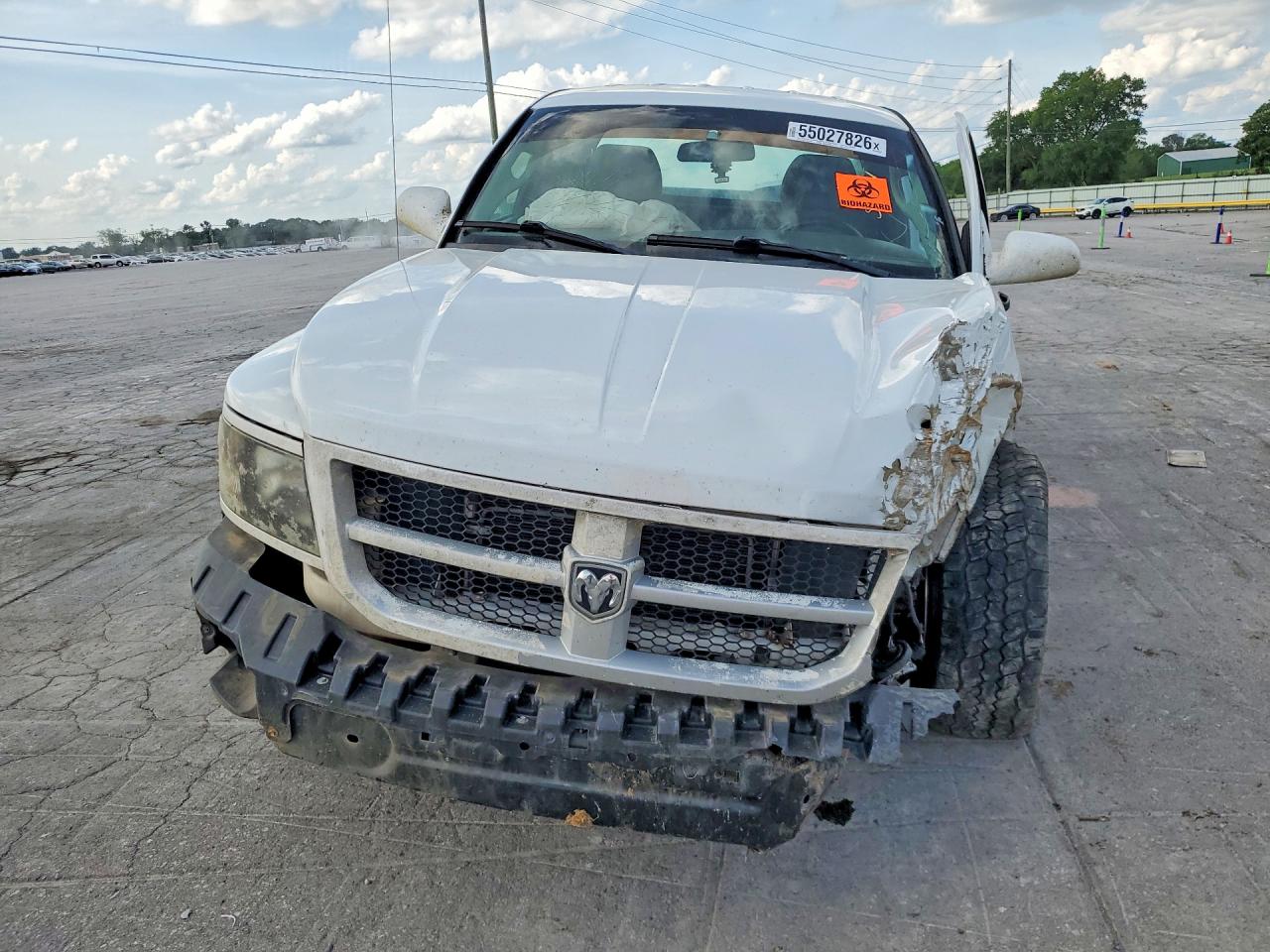 2011 Dodge Dakota Slt White vin: 1D7RE3BK4BS522670