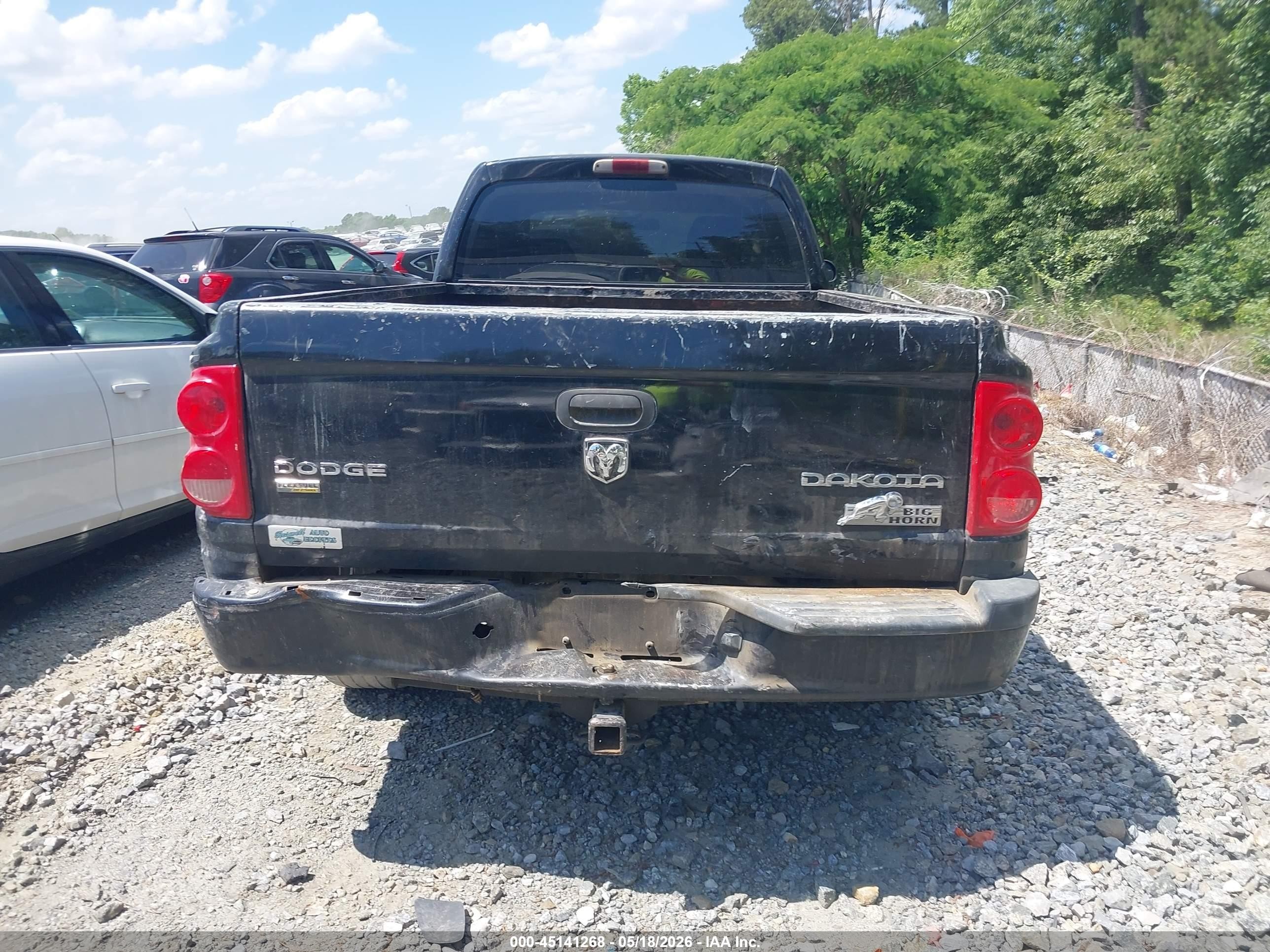2011 Ram Dakota Bighorn/lonestar Черный vin: 1D7RE3BP1BS619711