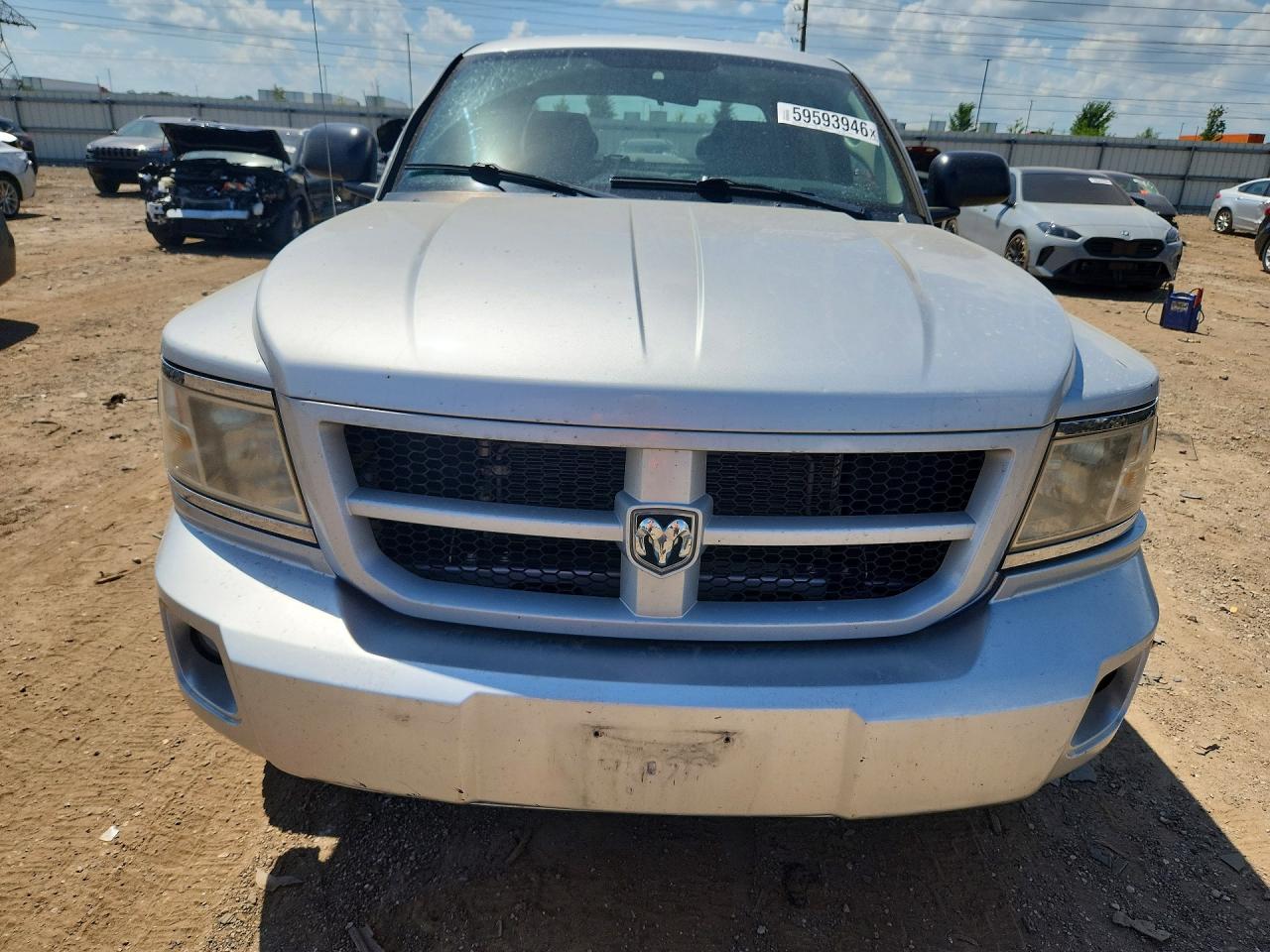 2010 Dodge Dakota Sxt Silver vin: 1D7RE3GK4AS223526