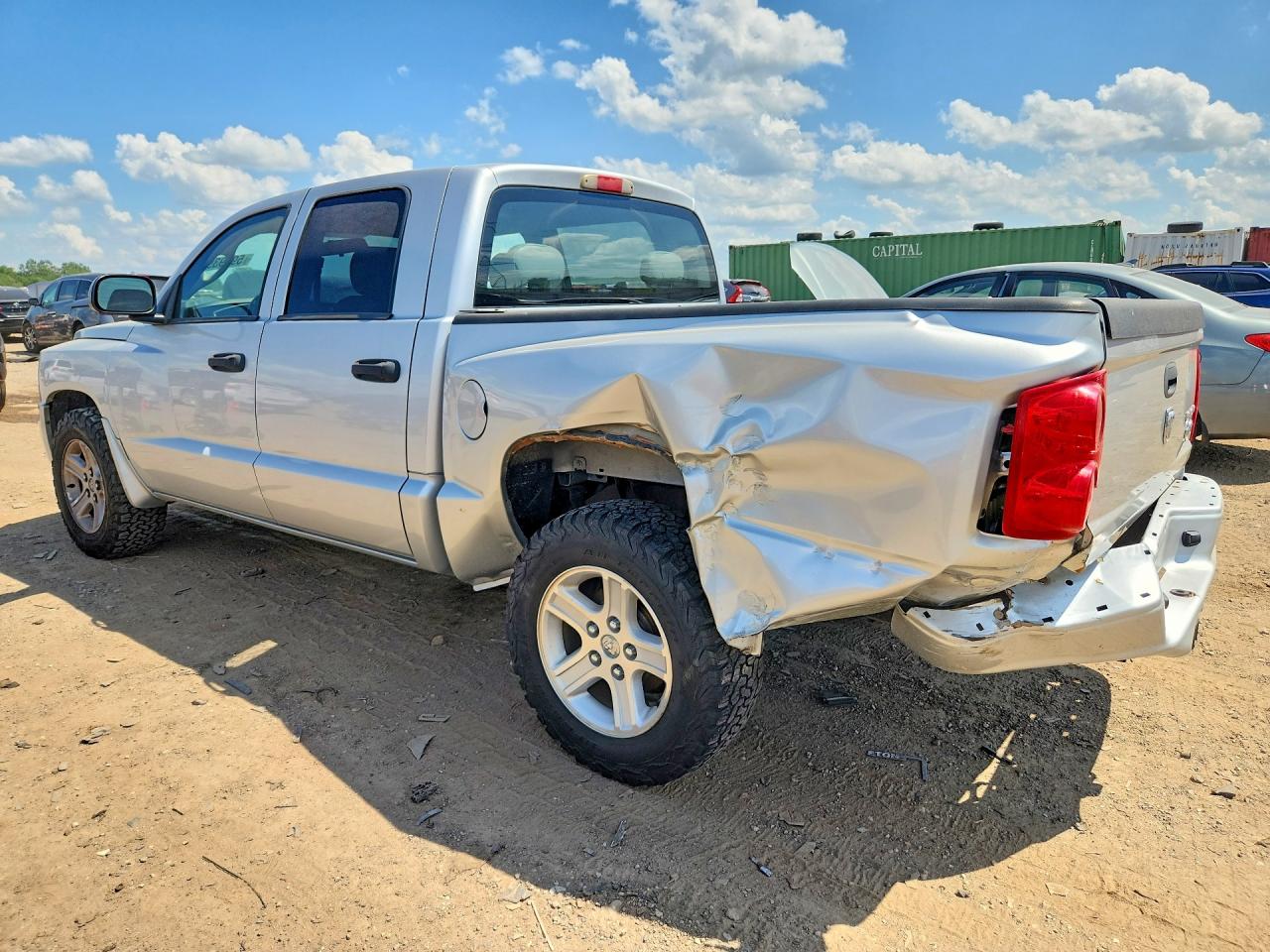 2010 Dodge Dakota Sxt Silver vin: 1D7RE3GK4AS223526