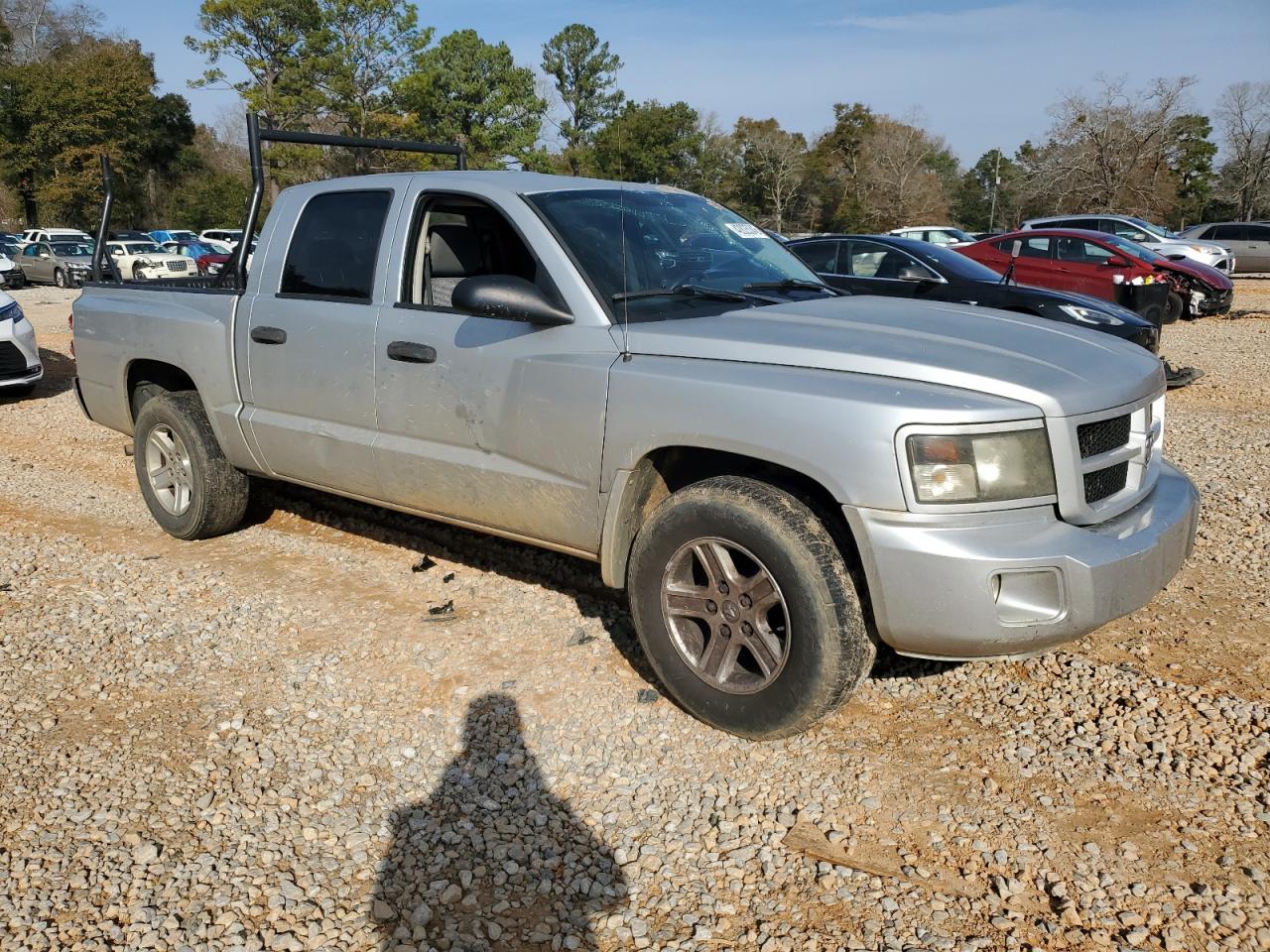 2011 Dodge Dakota Slt Silver vin: 1D7RE3GK4BS577435