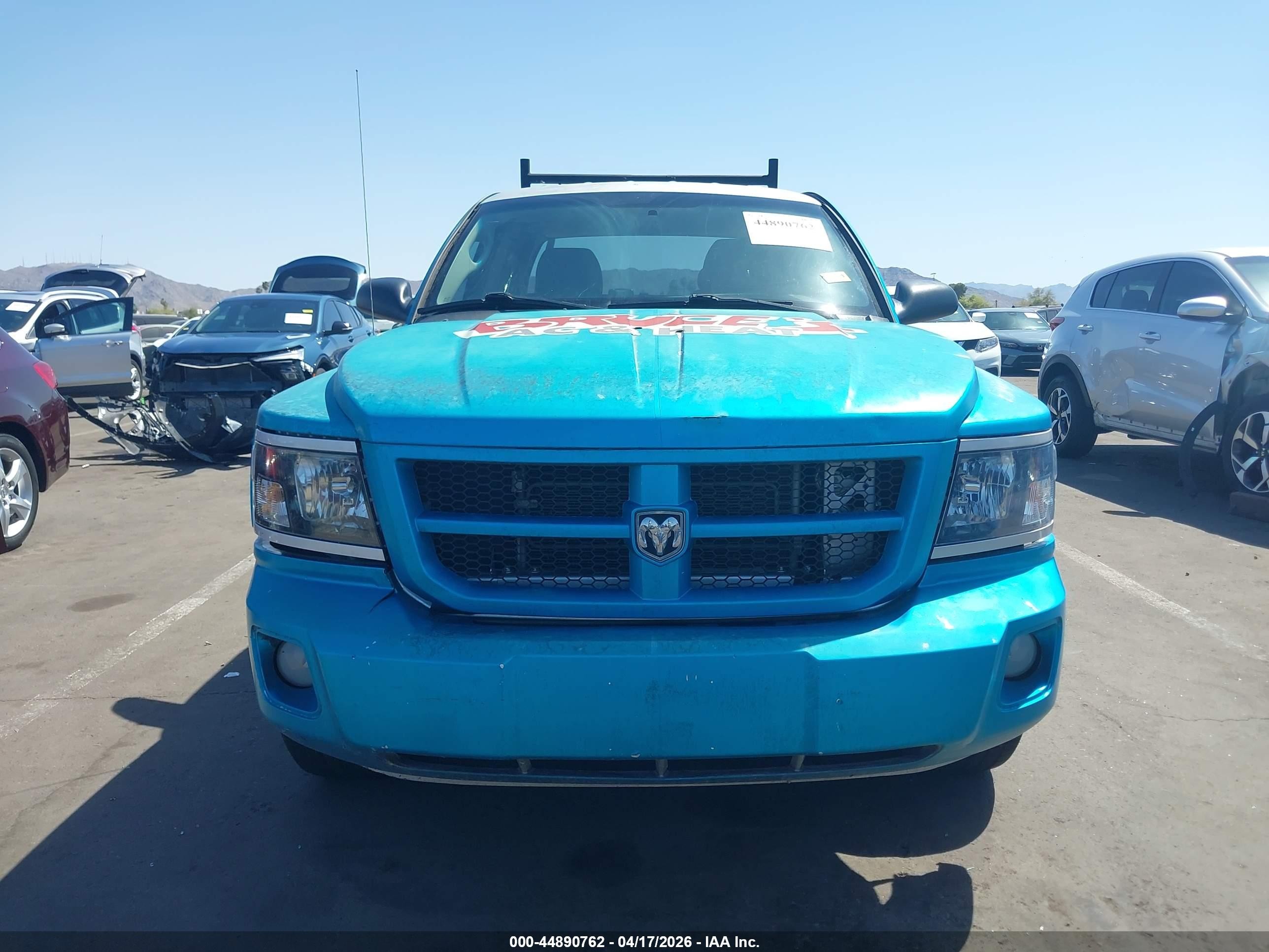 2011 Ram Dakota Bighorn/lonestar Синий vin: 1D7RE3GK6BS606420