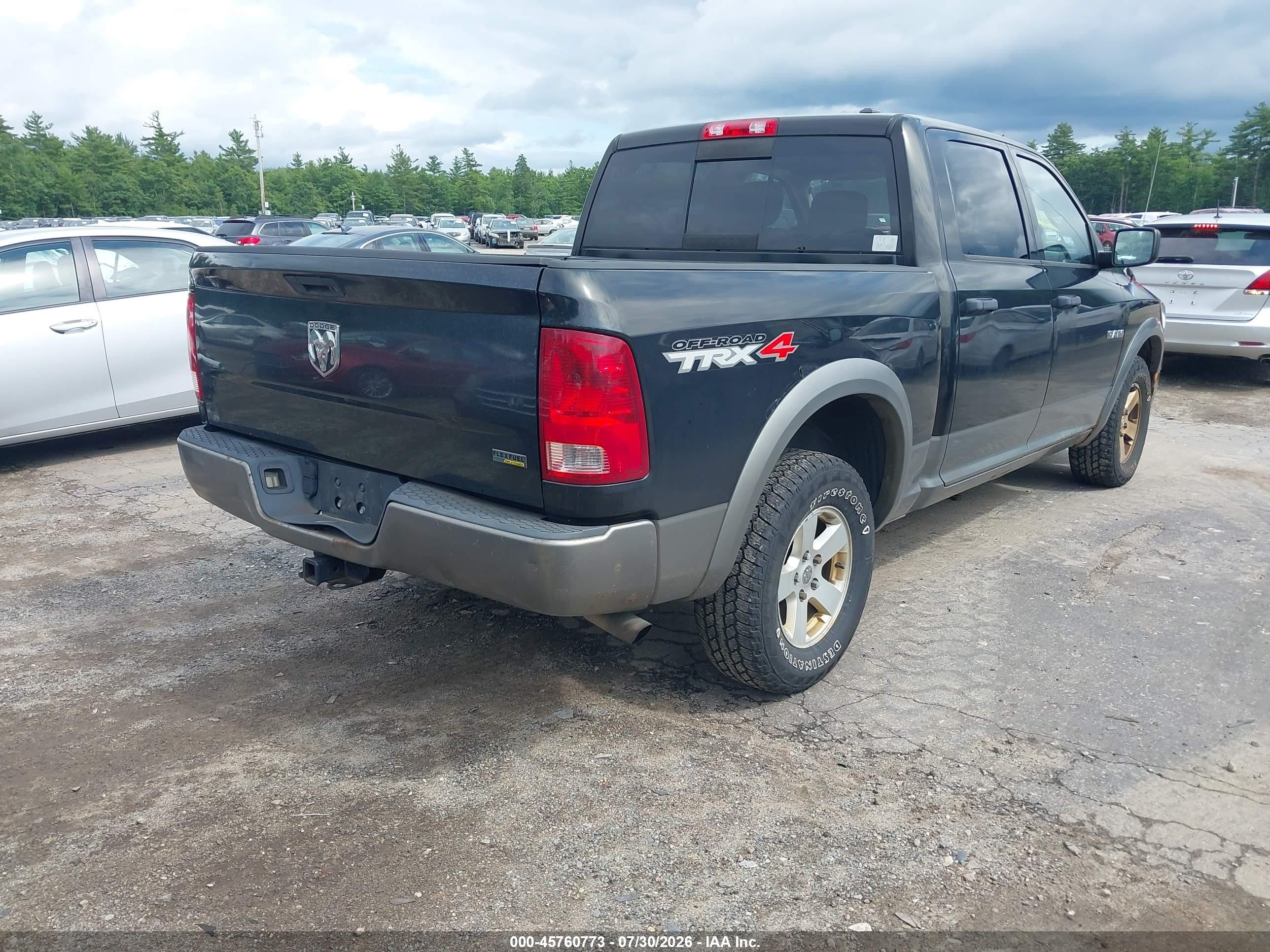2010 Dodge Ram 1500 Slt/sport/trx Черный vin: 1D7RV1CP2AS260869