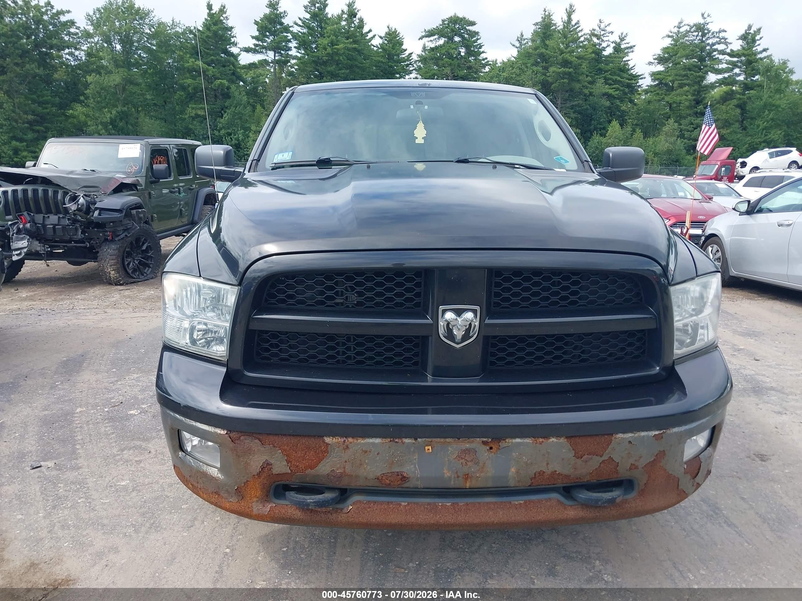2010 Dodge Ram 1500 Slt/sport/trx Черный vin: 1D7RV1CP2AS260869
