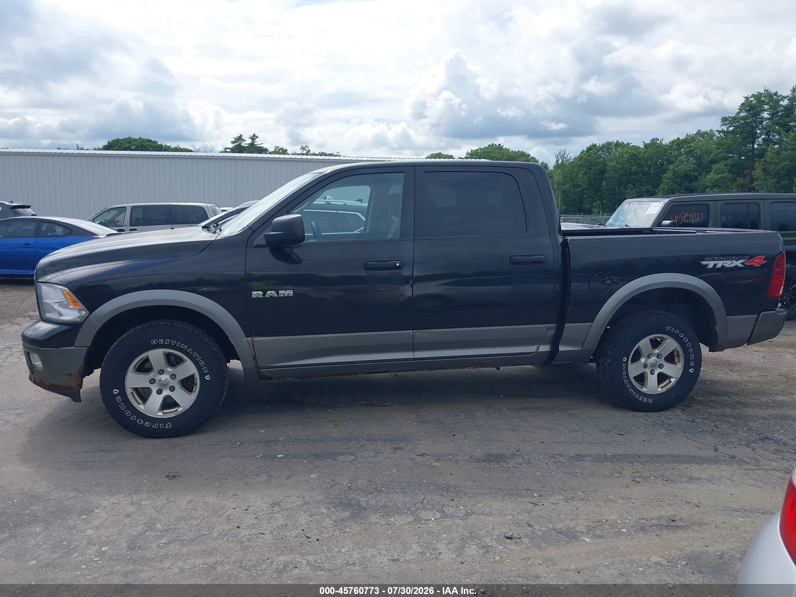 2010 Dodge Ram 1500 Slt/sport/trx Черный vin: 1D7RV1CP2AS260869