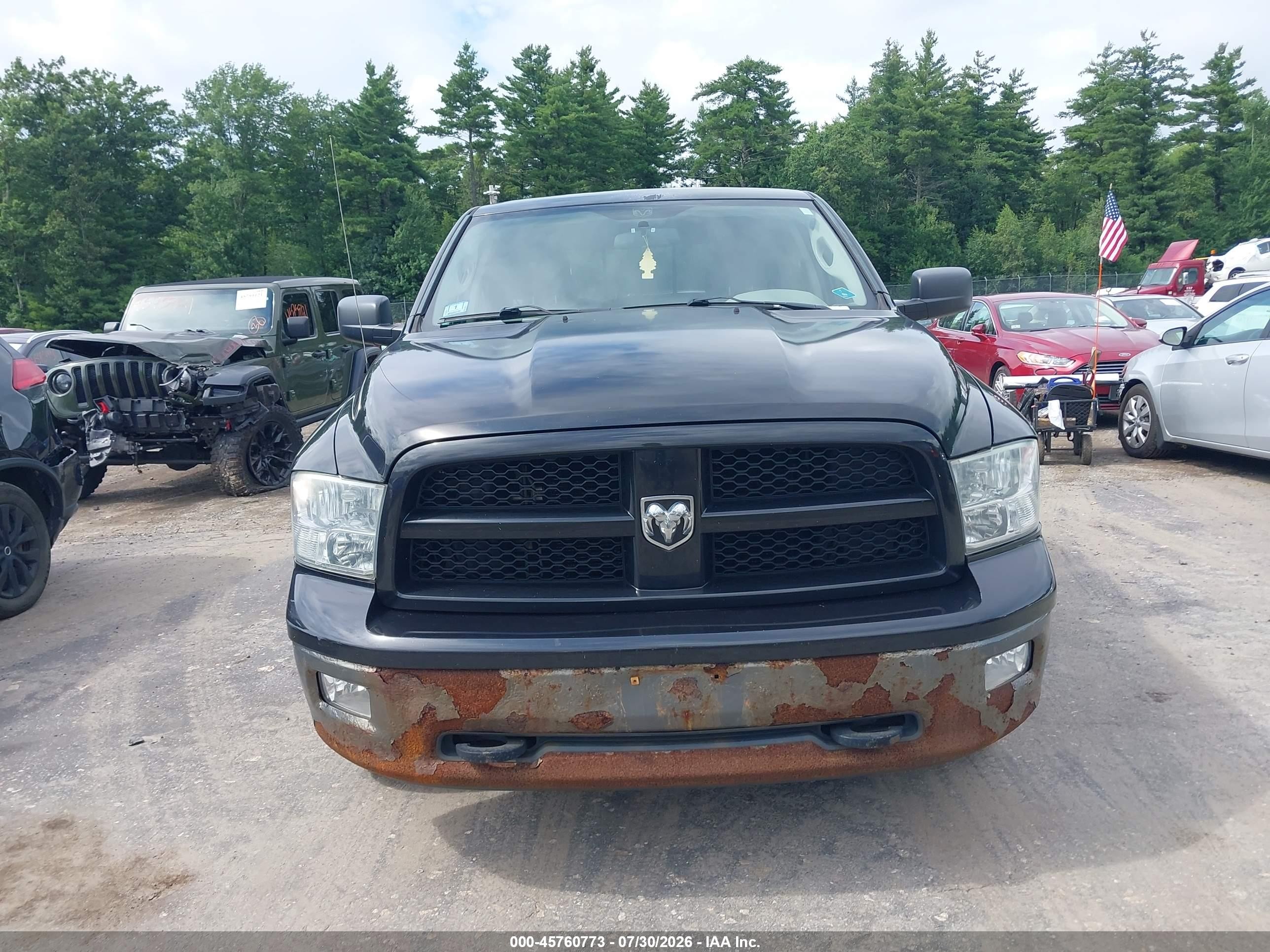 2010 Dodge Ram 1500 Slt/sport/trx Черный vin: 1D7RV1CP2AS260869