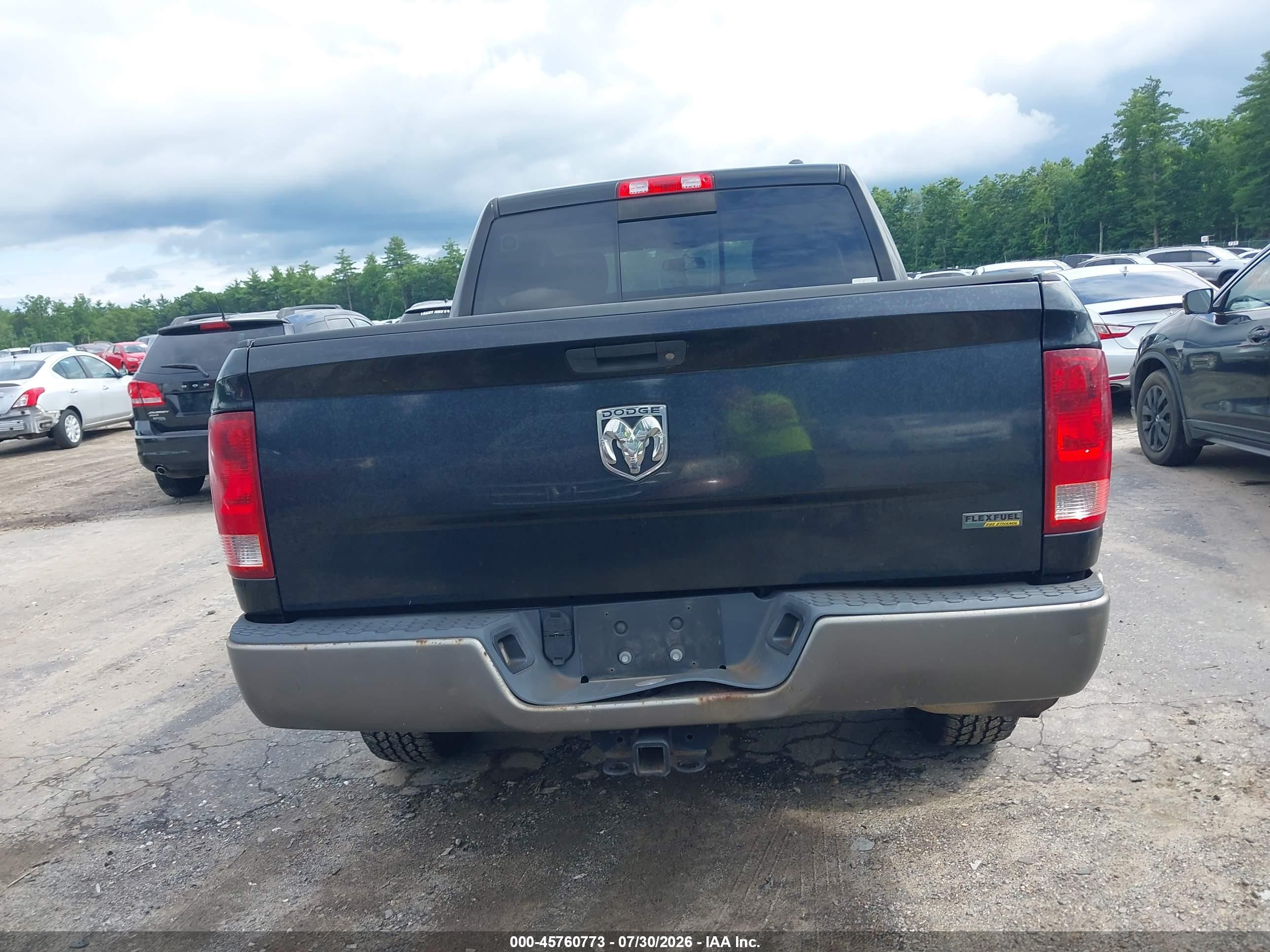 2010 Dodge Ram 1500 Slt/sport/trx Черный vin: 1D7RV1CP2AS260869