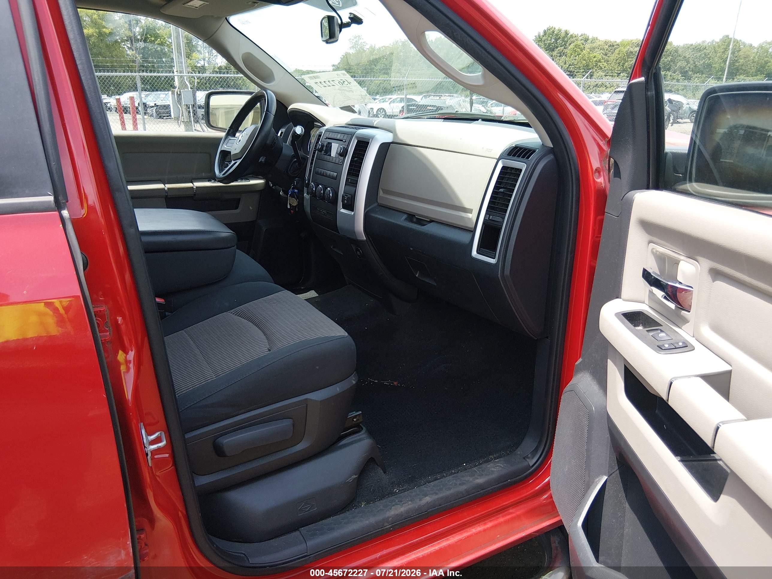 2010 Dodge Ram 1500 Slt/sport/trx Red vin: 1D7RV1CP8AS194229